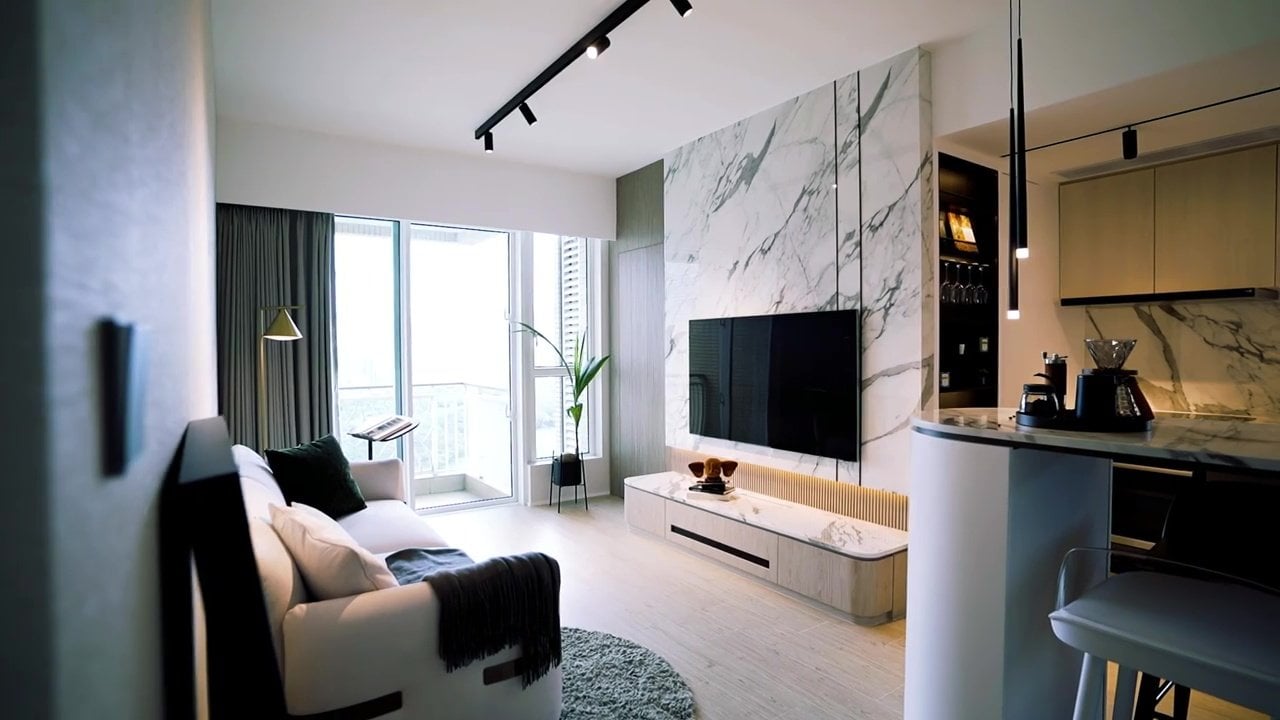 A screen grab of Ku Chun-ho’s 681 sq ft home. Photo: Handout