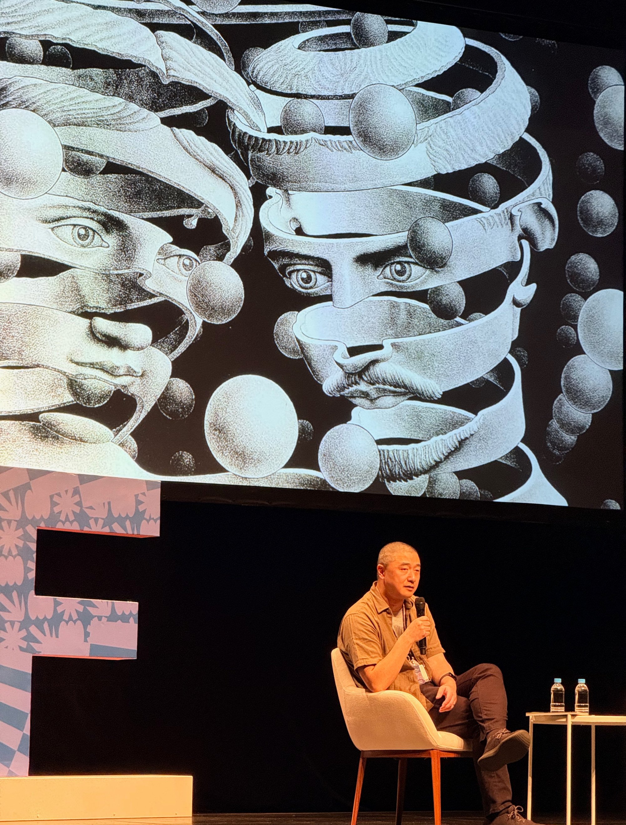 Ken Liu speaks at the Singapore Writers Festival last month. Photo: Yuanyue Dang