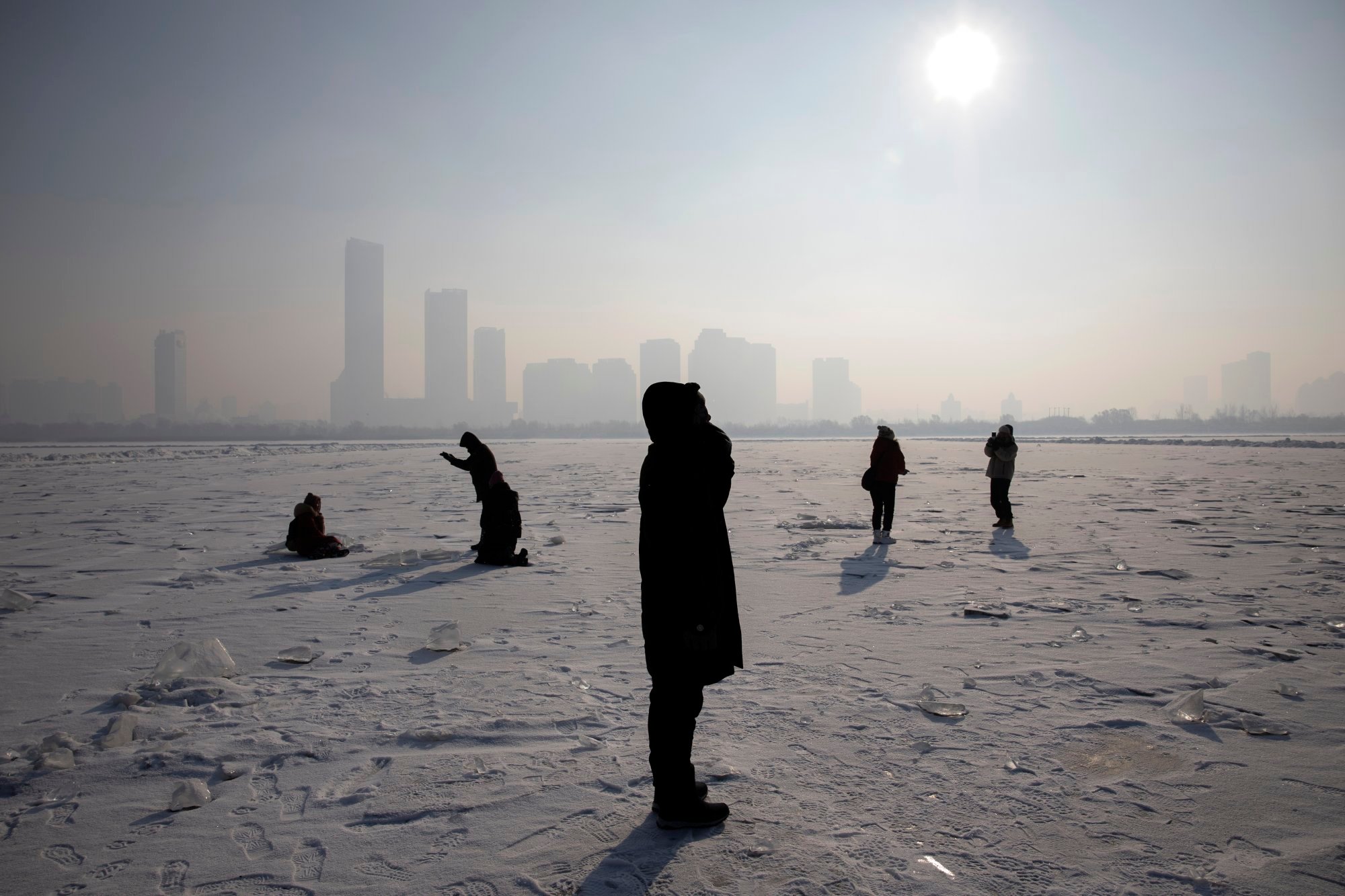 Harbin, above, in China’s northeast, is renowned for its icy cold winters. Photo: EPA Harbin, above, in China’s northeast, is renowned for its icy cold winters. Photo: EPA