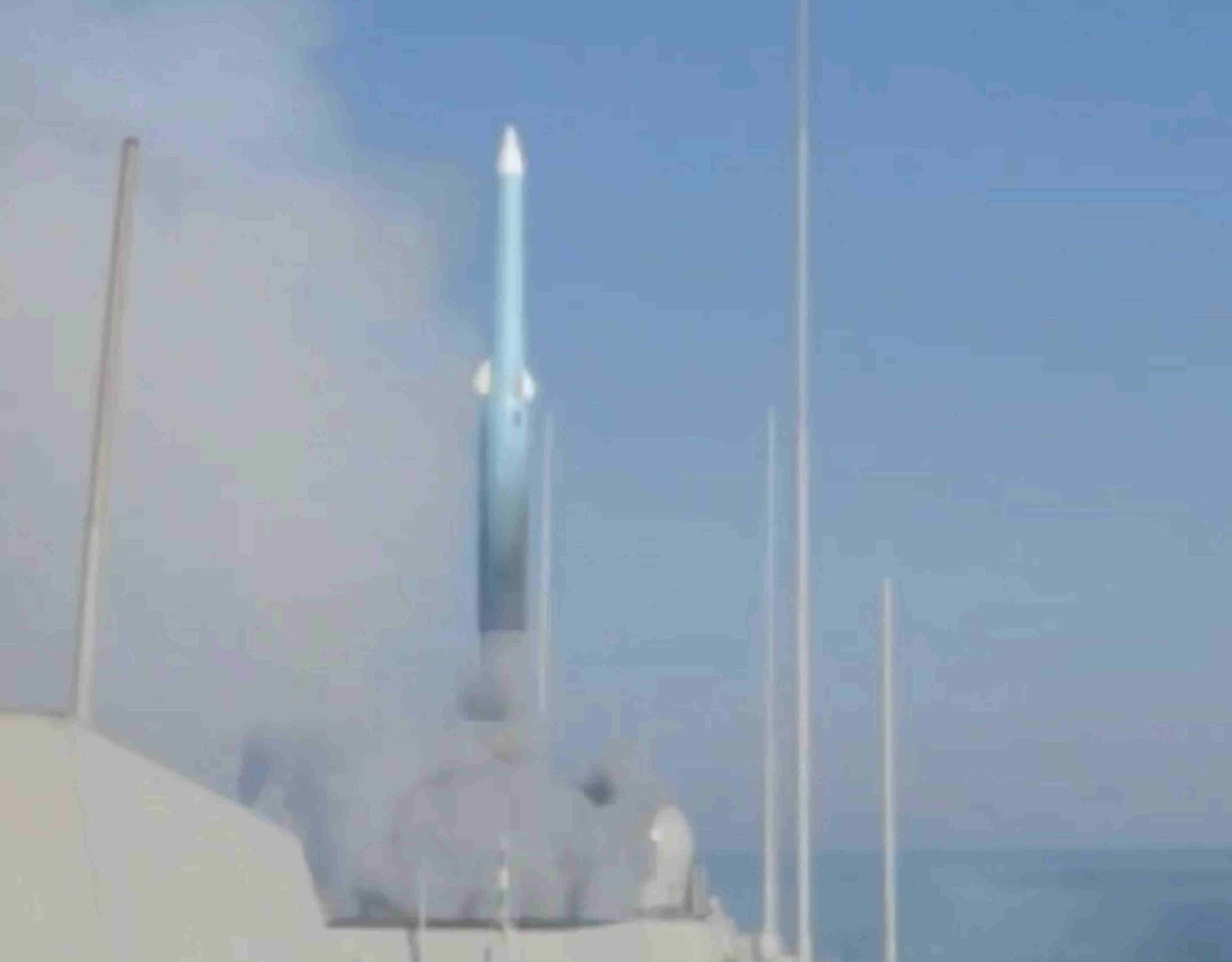 The Chinese military released footage on Sunday of the YJ-20 hypersonic missile in a test launch from a Type 055 destroyer. Photo: China Military Bugle