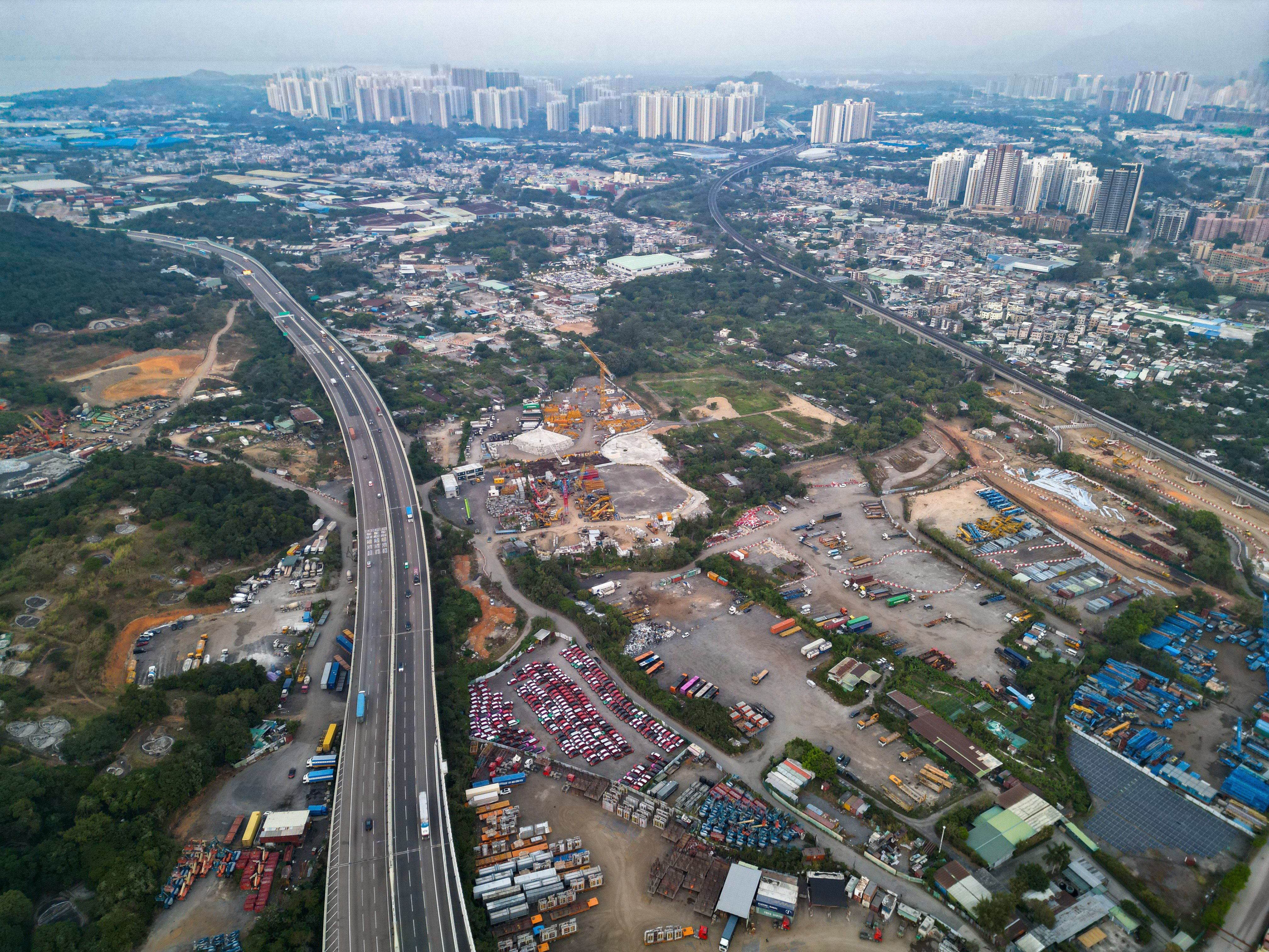 Hong Kong’s Hung Shui Kiu industrial park will leverage its location to focus on advanced manufacturing. Photo: Eugene Lee