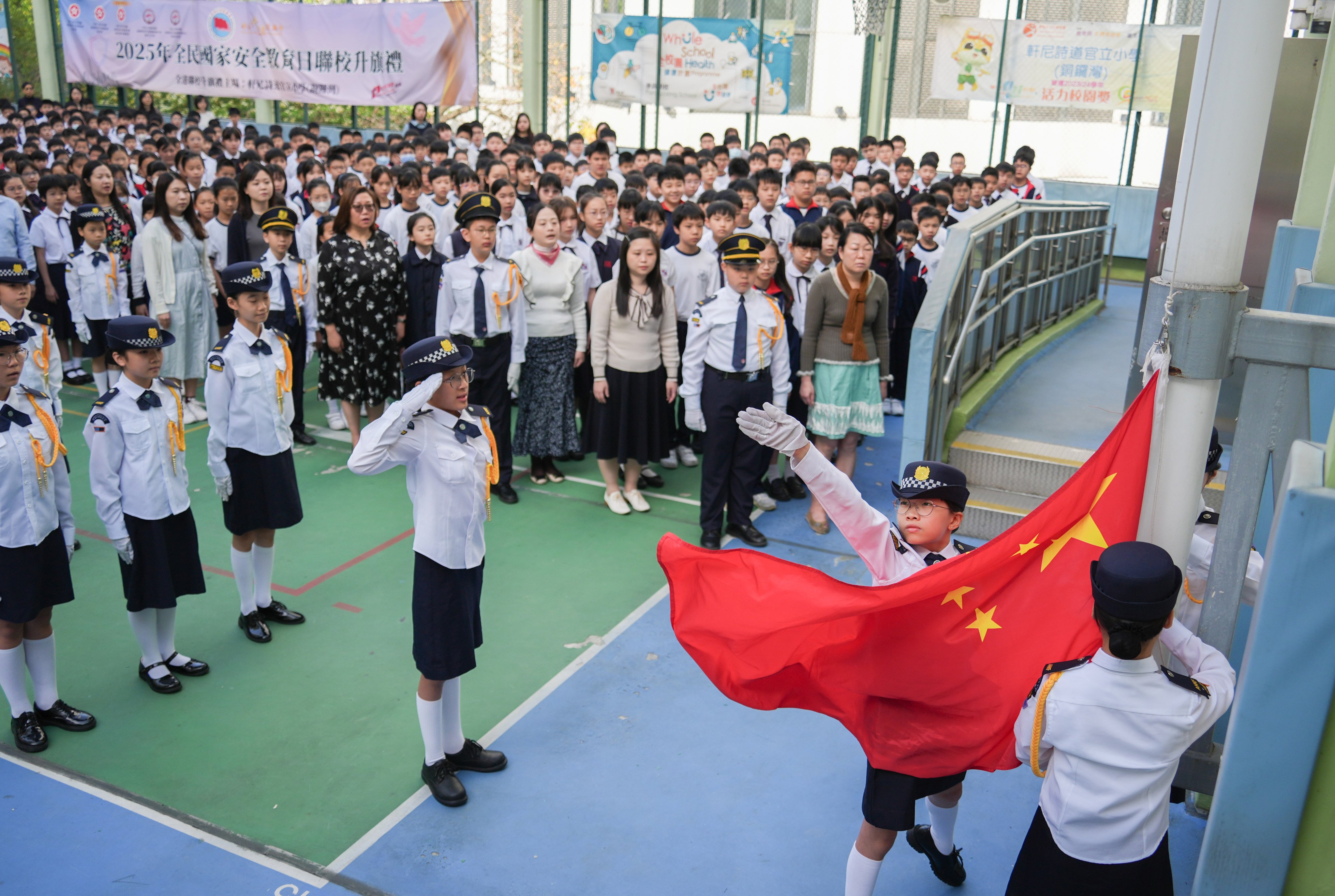 The annual report says national education has gradually been integrated into daily teaching and learning. Photo: Eugene Lee