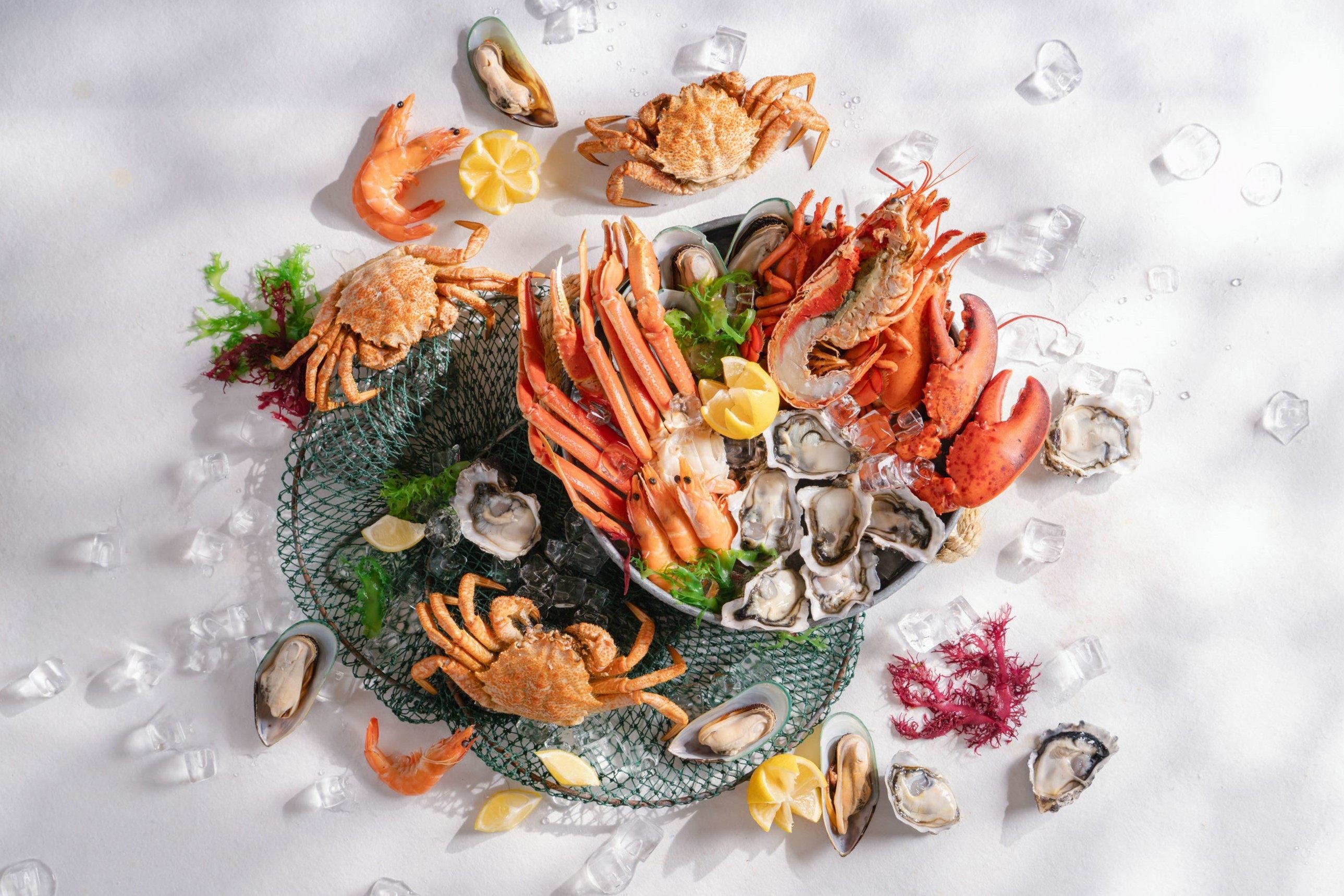 Seafood at The Place, Cordis, Hong Kong – the hotel is now offering a special buffet. Photo: Handout