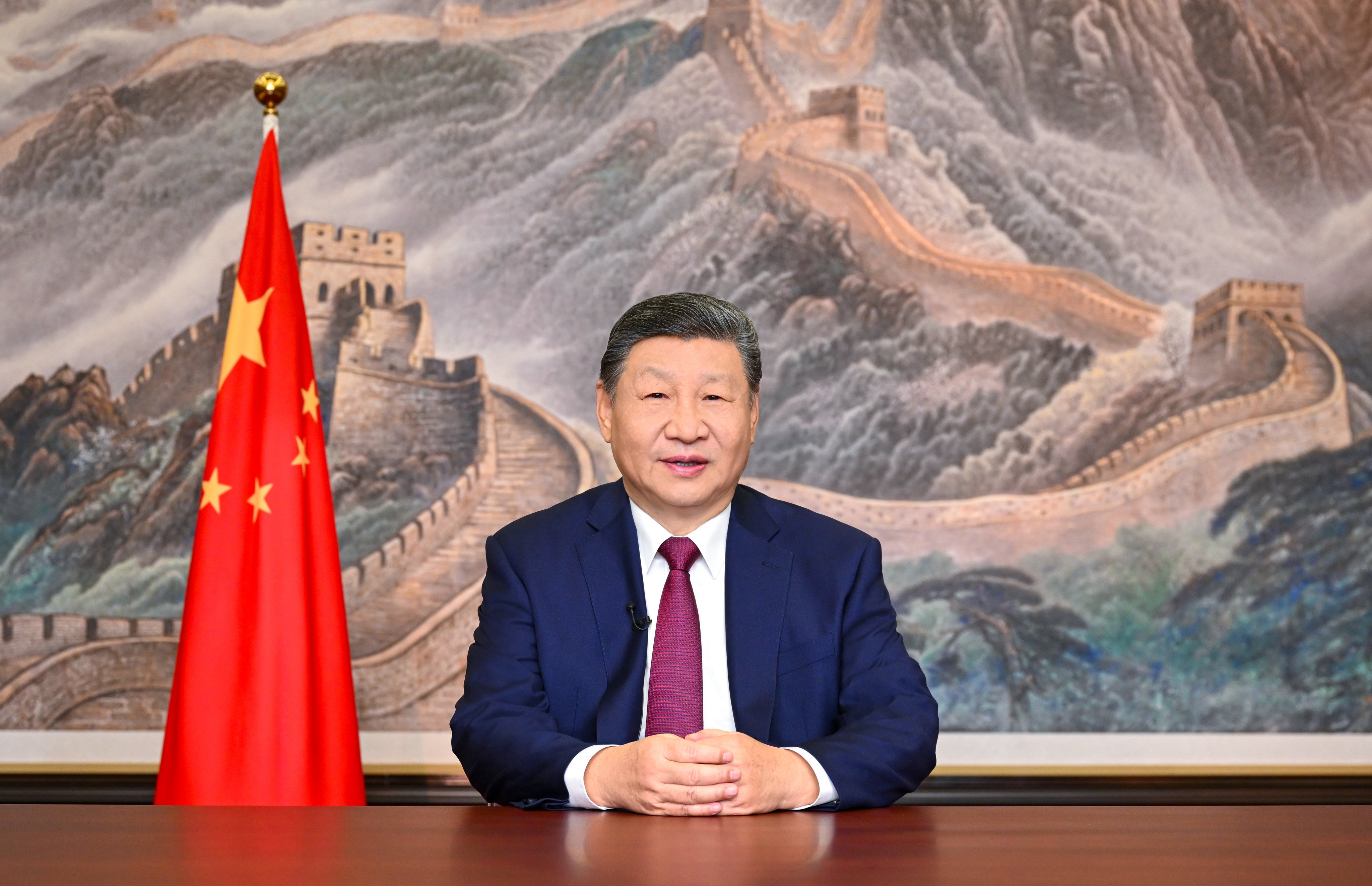 President Xi Jinping delivers his annual televised New Year’s speech on Wednesday. Photo: Xinhua