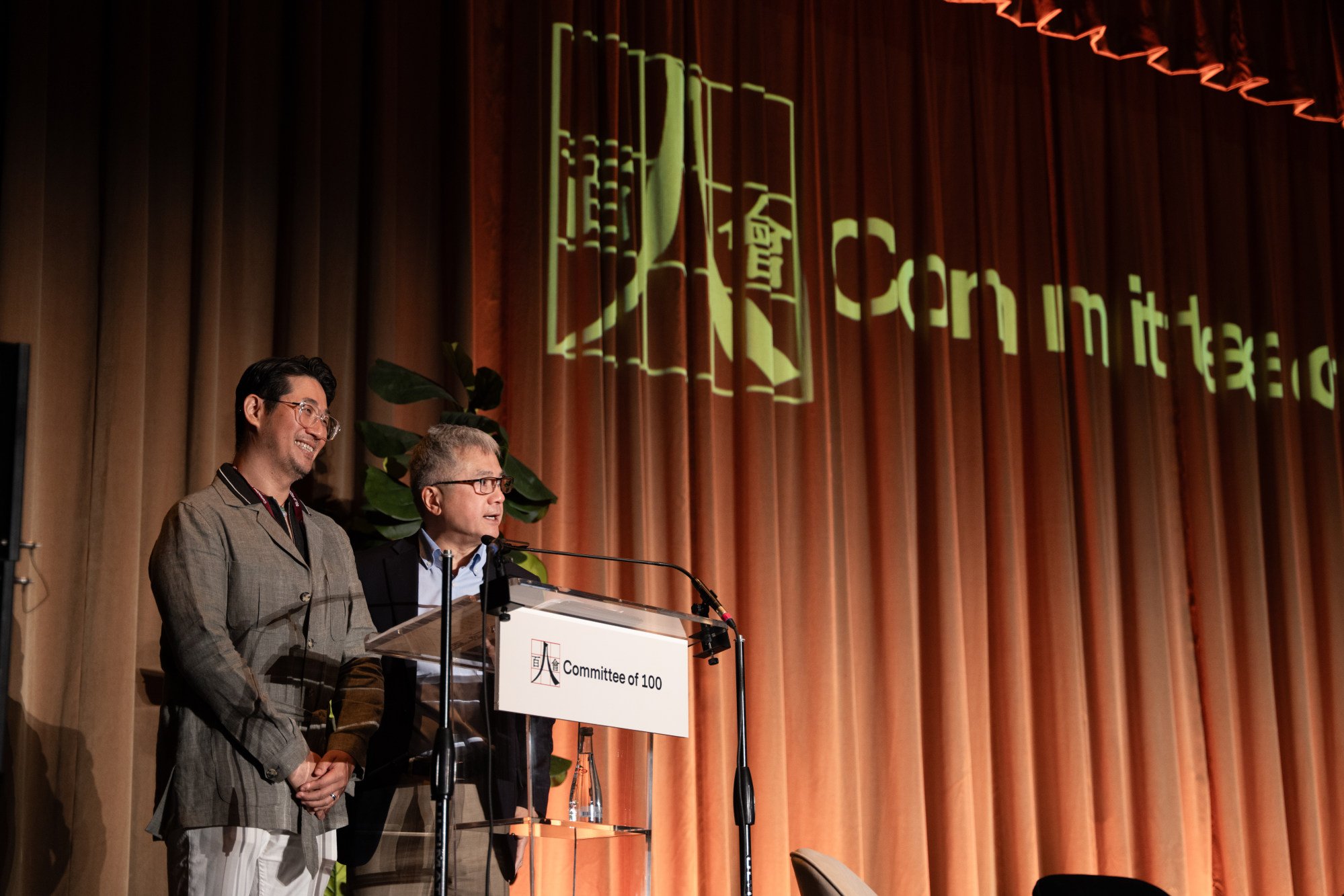Paul Cheung with C100’s board chairman Gary Locke. Photo: Handout