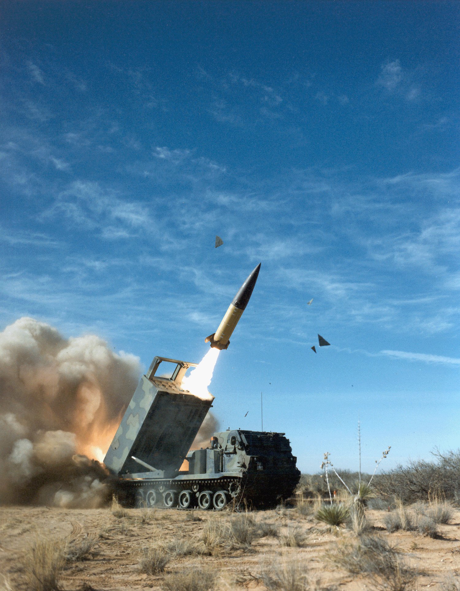 An ATACMS being launched by an M270. File photo: US Army handout