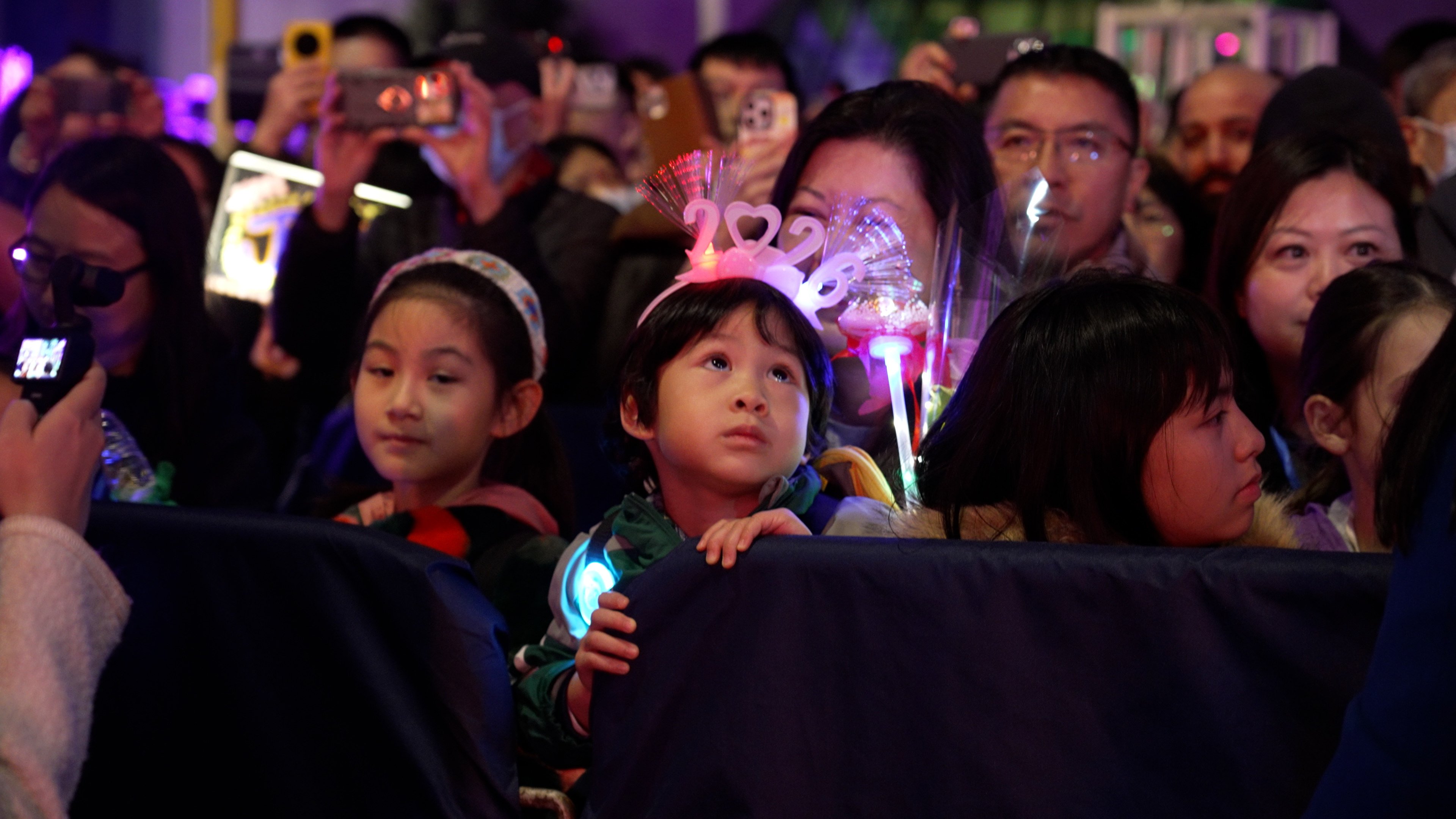 Hongkongers attend countdown event in Central