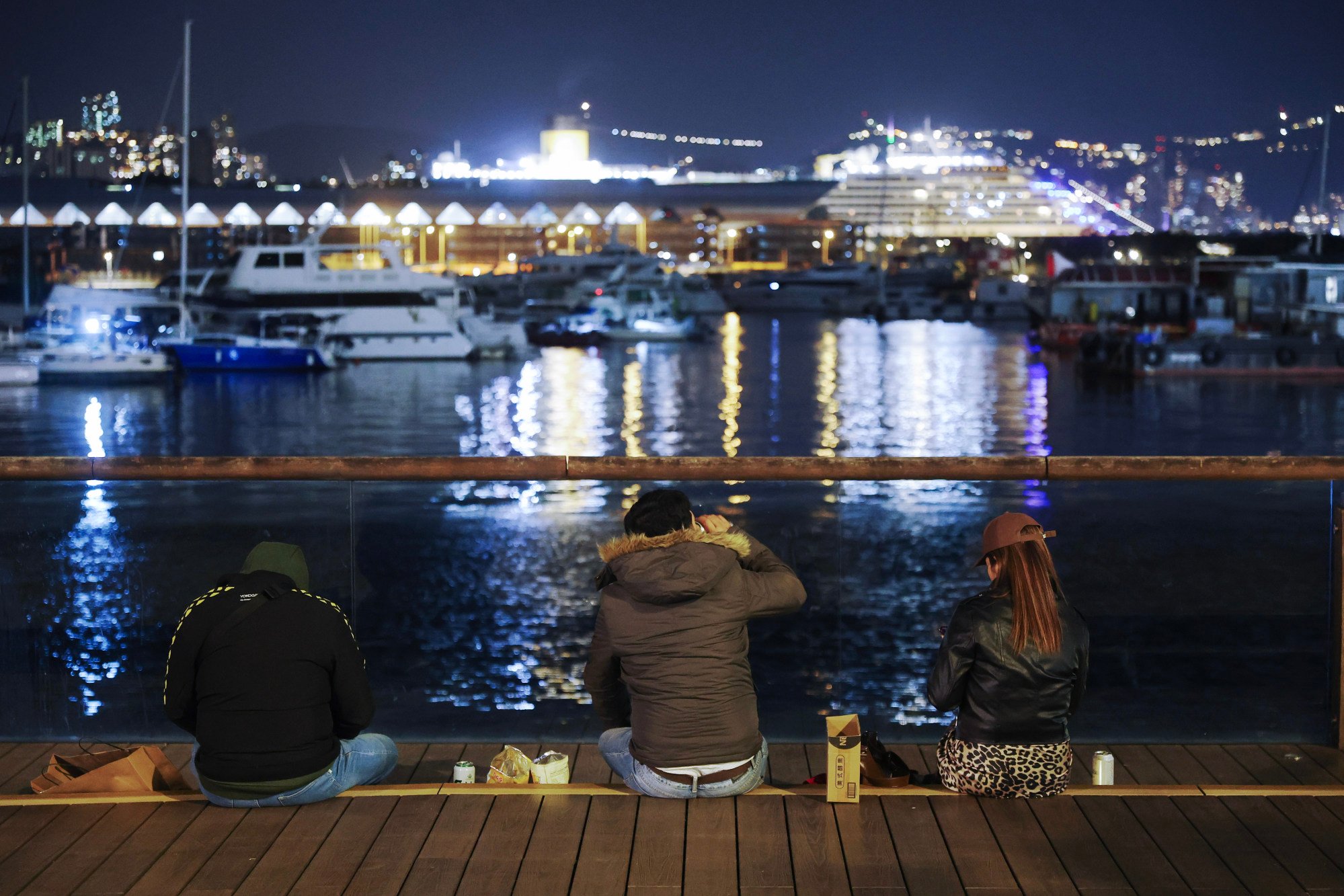 Kwun Tong Promenade is a popular gathering spot for young people. Photo: Edmond So Kwun Tong Promenade is a popular gathering spot for young people. Photo: Edmond So