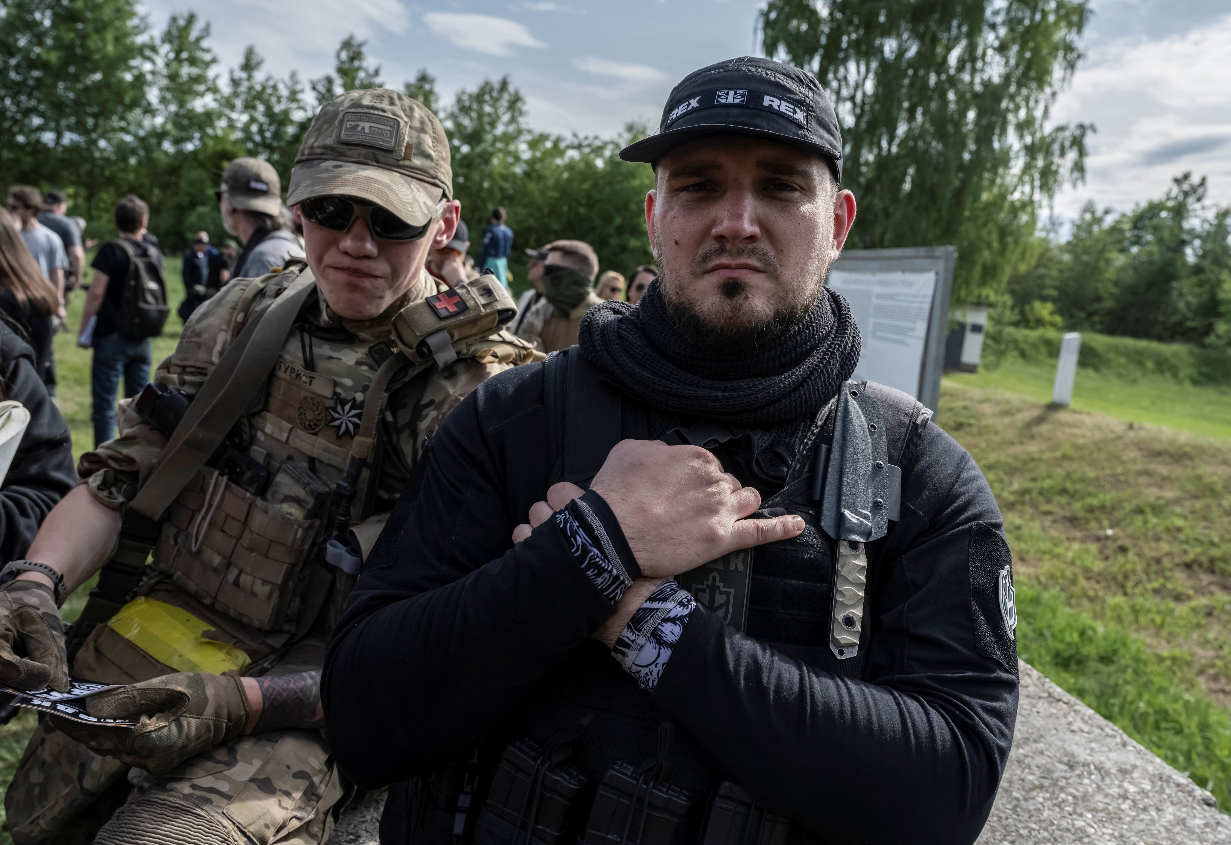Russian Volunteer Corps commander Denis Kapustin is seen in Ukraine, near the Russian border, in May 2023. Photo: Reuters