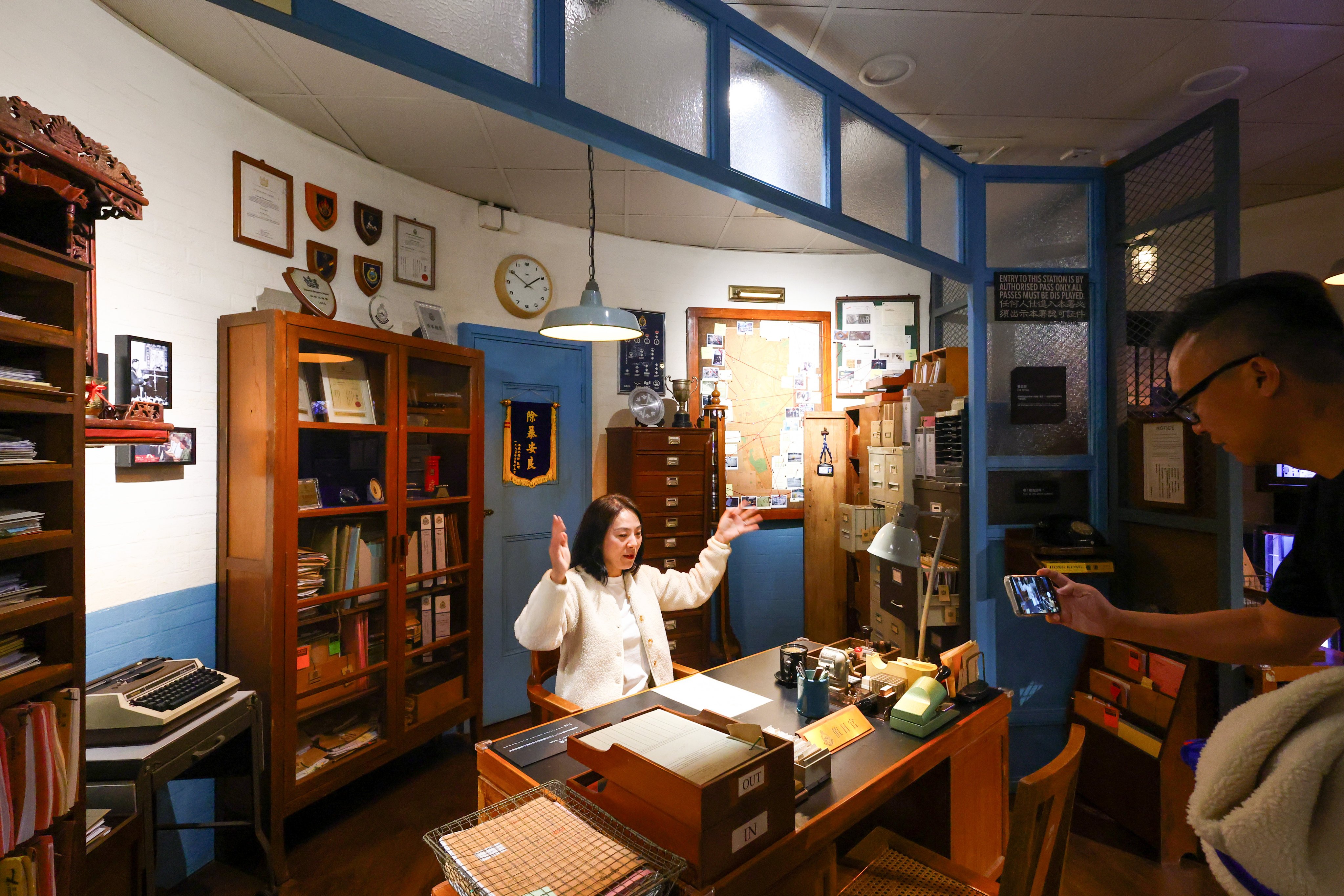 Among the exhibition’s highlights is a replica of a CID detective’s office from the 1970s and 1980s. Photo: Dickson Lee