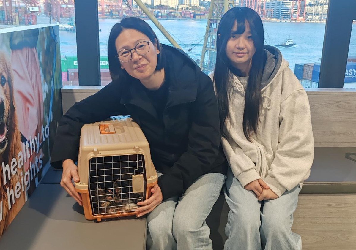 A cat owner is reunited with her pet. Photo: Handout