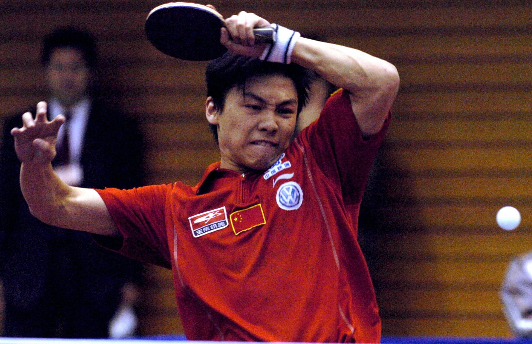 Chen Qi won men’s doubles gold with Ma Long at the 2004 Olympics in Athens. Photo: Xinhua
