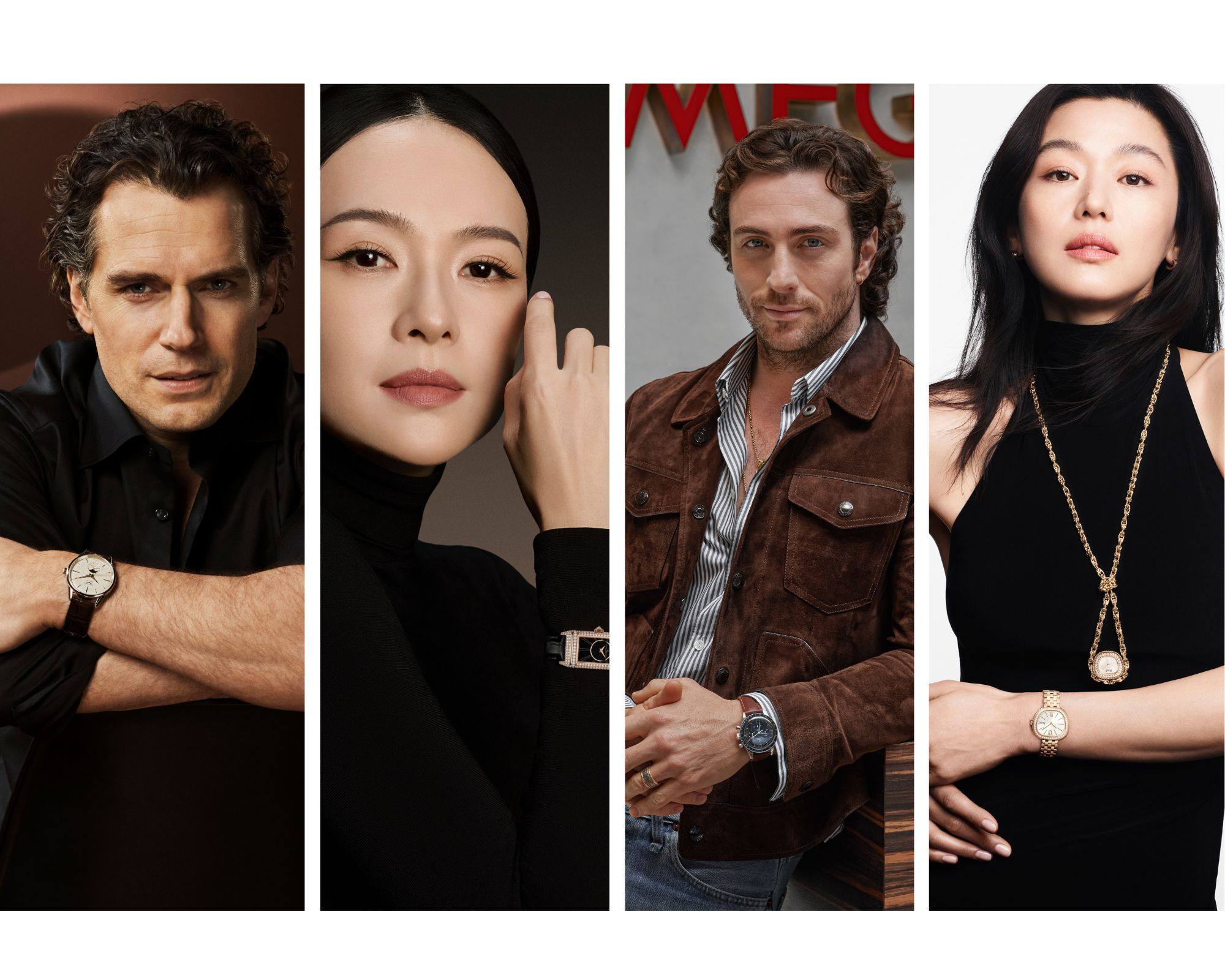 Henry Cavill, Zhang Ziyi, Aaron Taylor-Johnson and Jun Ji-hyun are now all watch ambassadors, for Longines, Jaeger-LeCoultre, Omega and Piaget, respectively. Photos: Handout