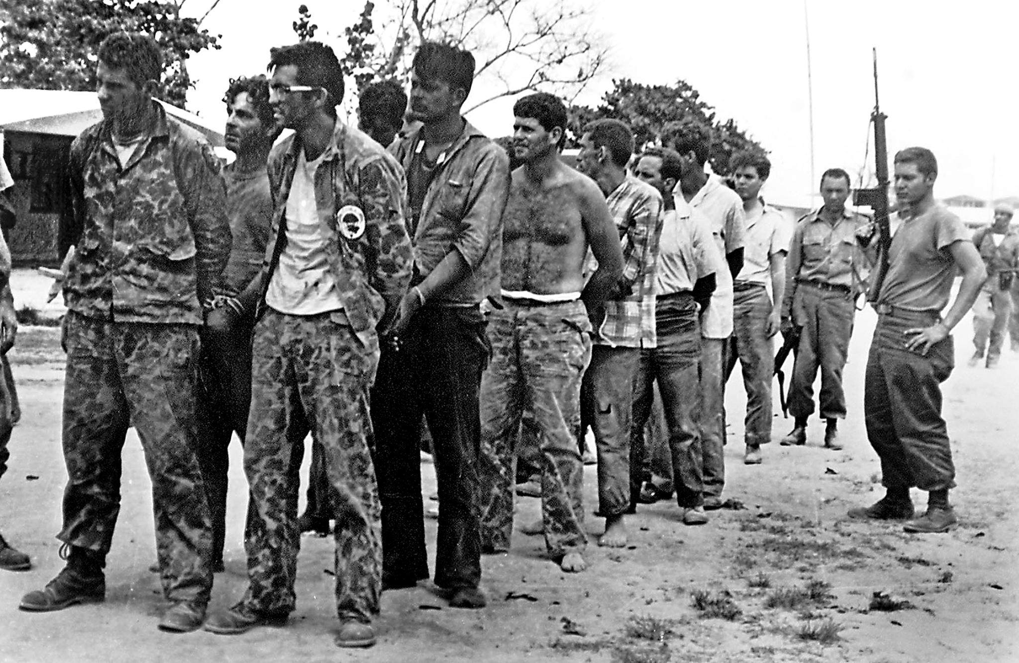 Members of Cuban Assault Brigade 2506 after their capture at the Bay of Pigs, Cuba, April 1961. Photo: AFP
