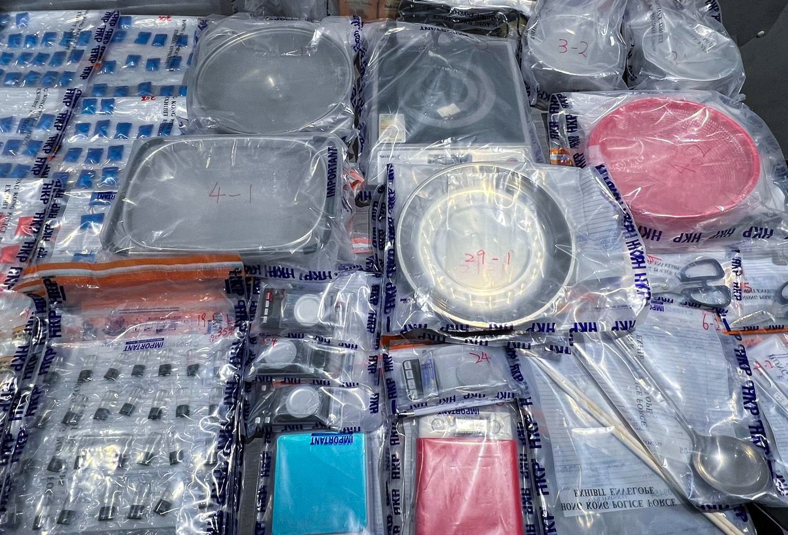 The drugs had a market value of HK$7.7 million. Photo: Handout