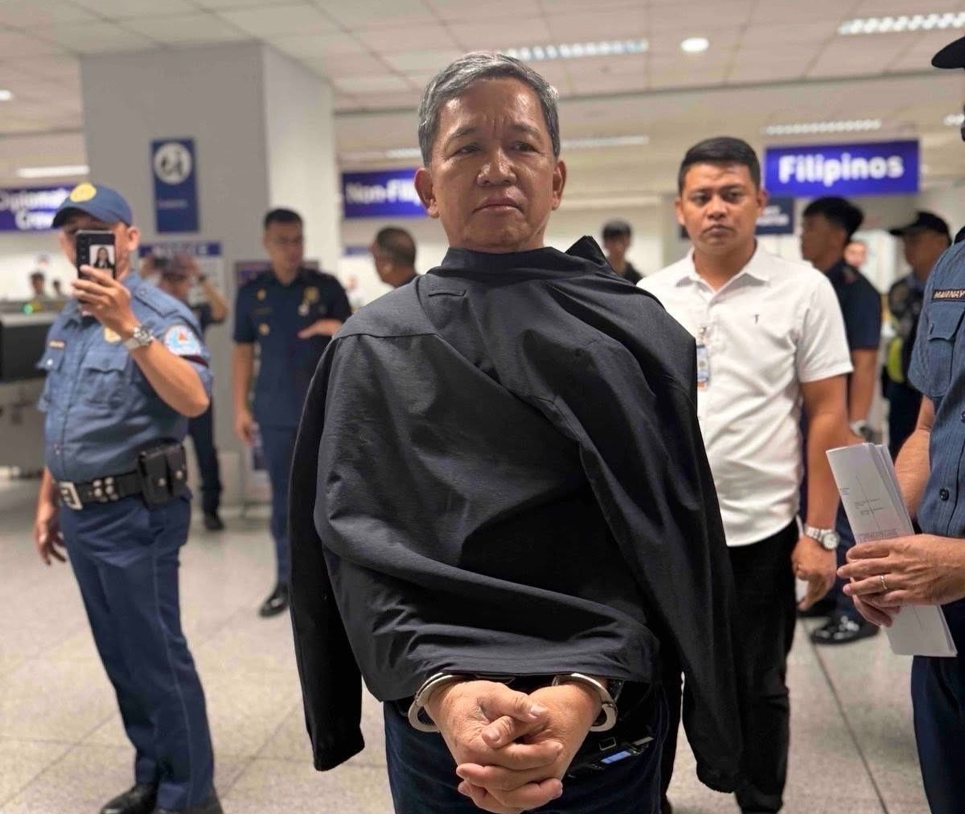 Romeo Poquiz was detained at Ninoy Aquino International Airport in Manila after returning from a Bangkok holiday on Monday. Photo: Handout
