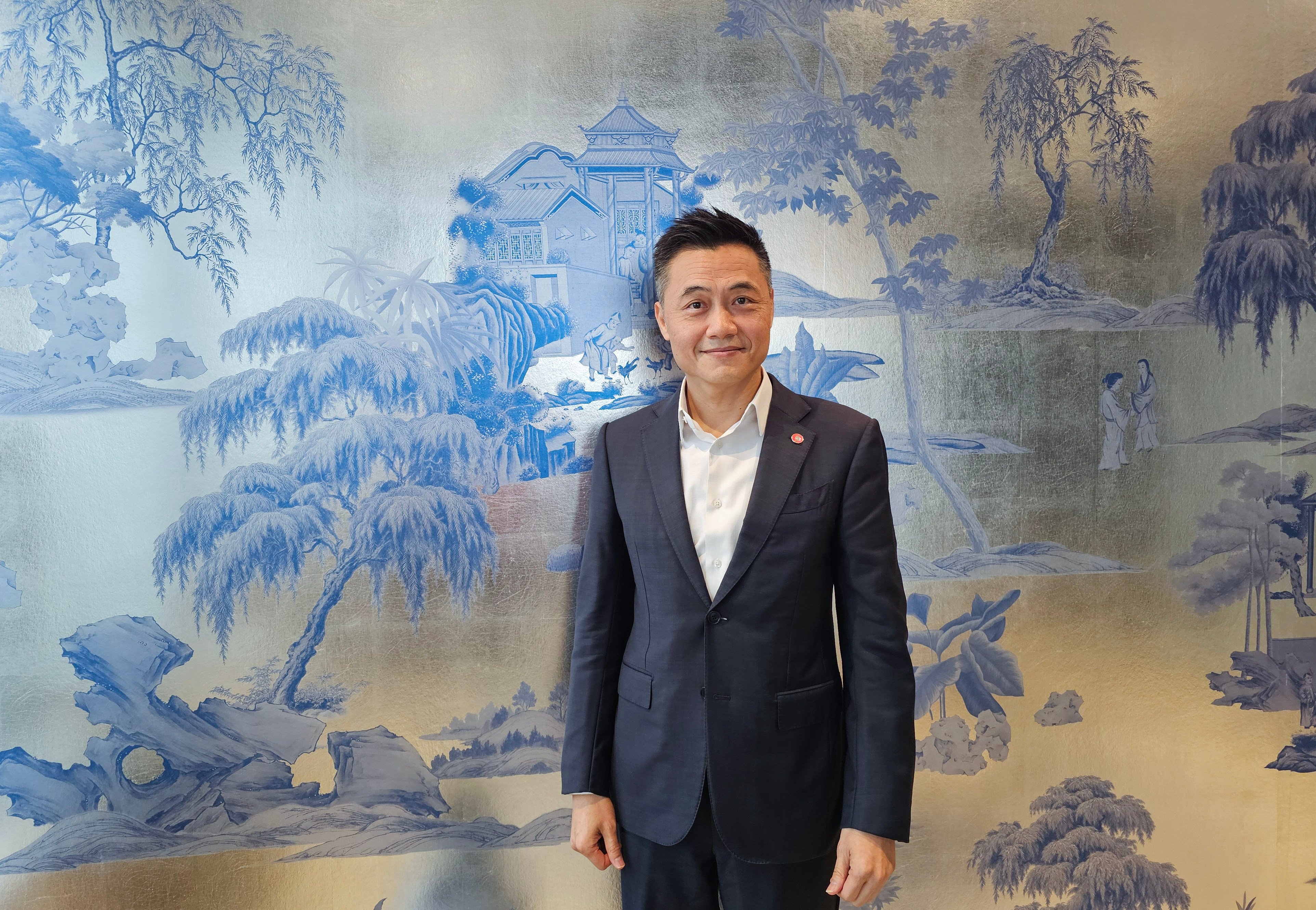 Rickie Chan, head of private banking for Greater China and CEO for Hong Kong at Bank of Singapore, poses for a photo on December 3, 2025.  Photo: Enoch Yiu