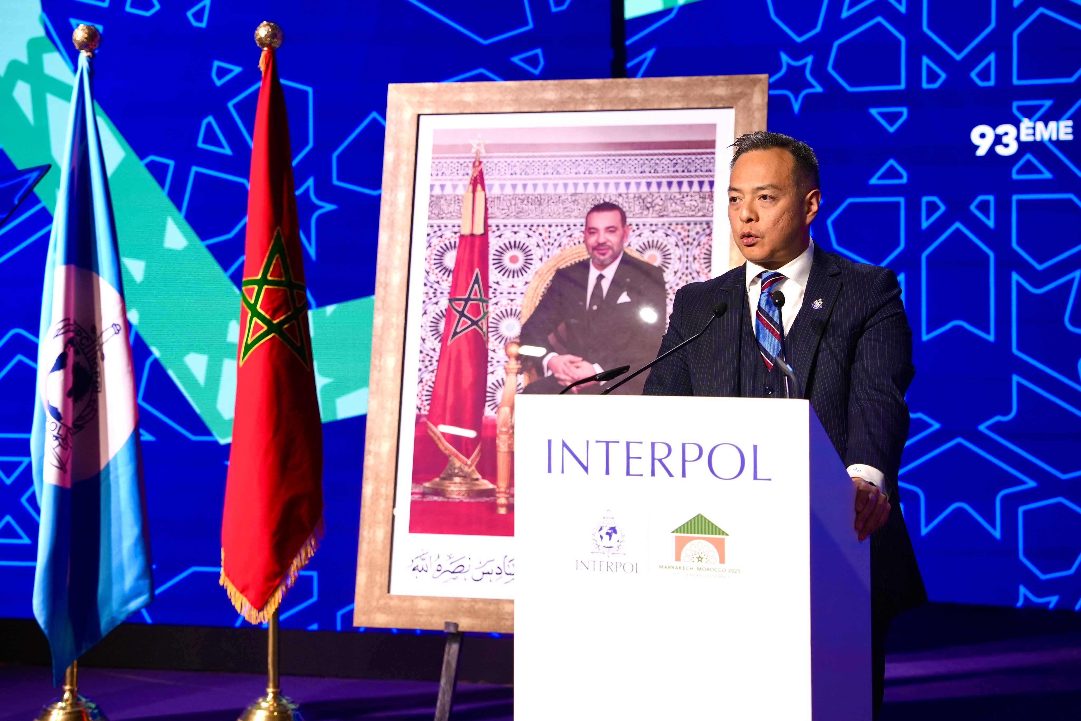 Hong Kong police chief Joe Chow Yat-ming attended Interpol’s general assembly in Marrakech, Morocco, last year. Photo: Handout