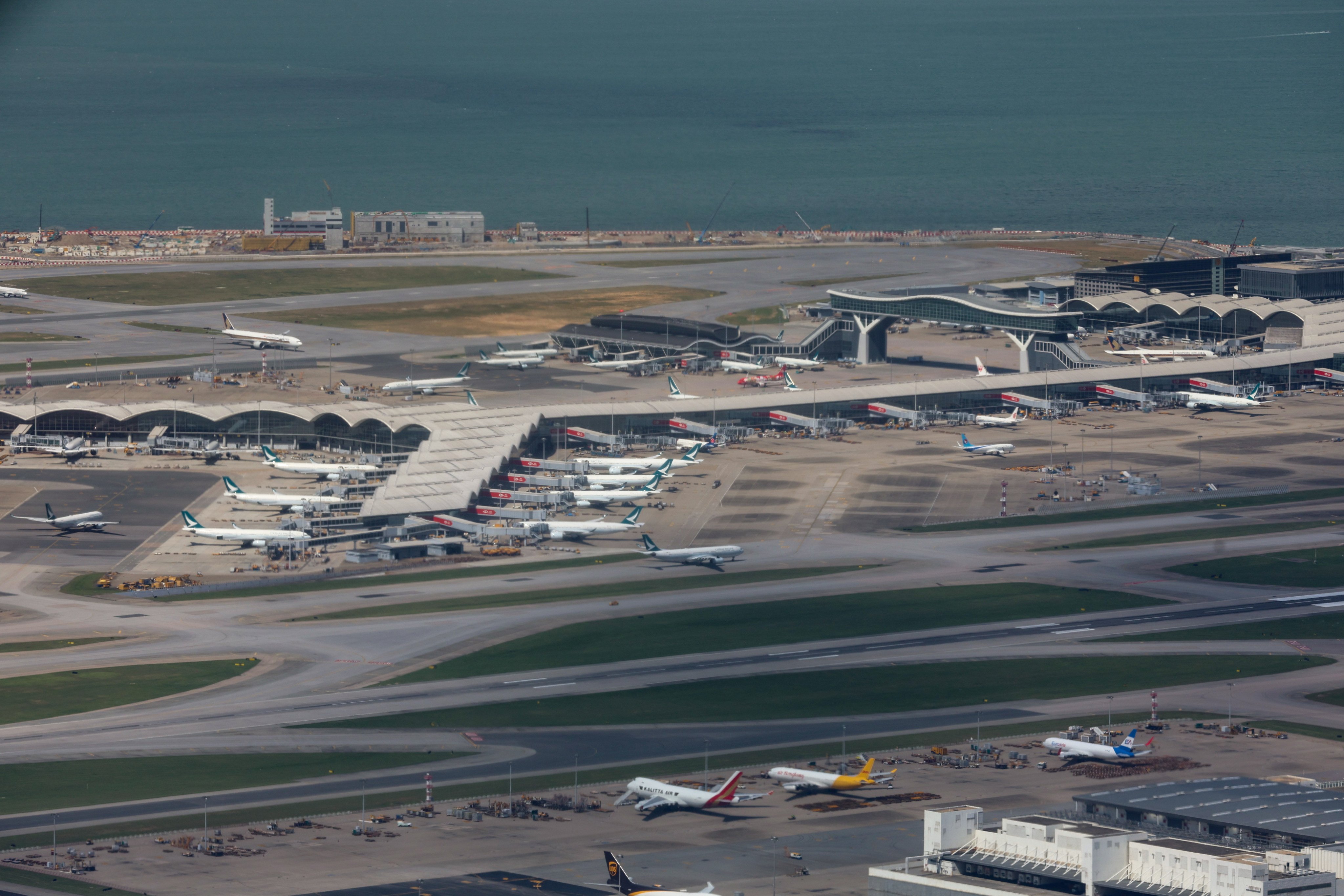 A woman and two teenagers have been arrested at Hong Kong’s airport after suspected pepper spray canisters and brass knuckles were found in luggage bound for the US and Canada. Photo: Edmond So