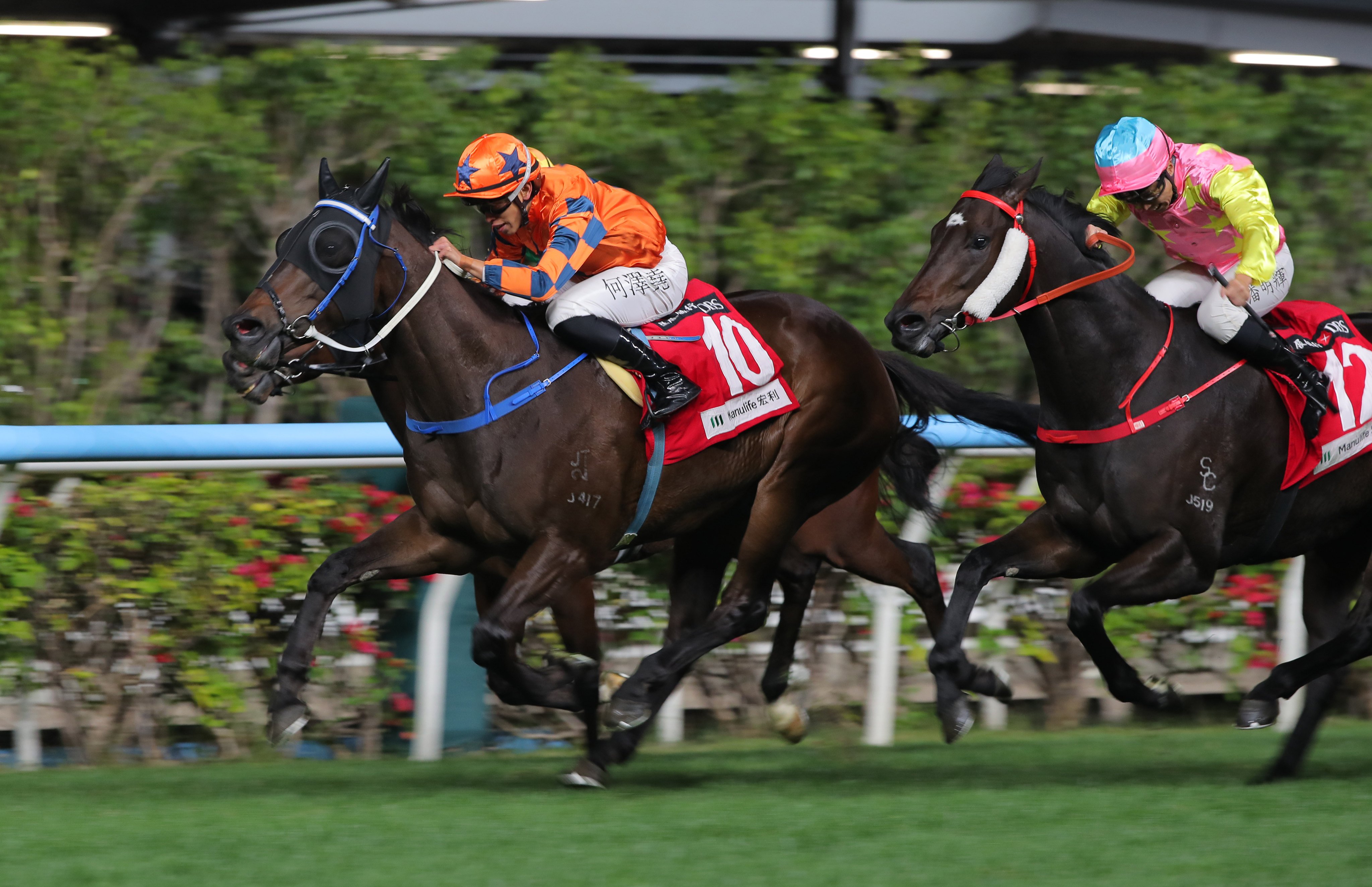 Perfect General toughs it out at Happy Valley. Photos: Kenneth Chan