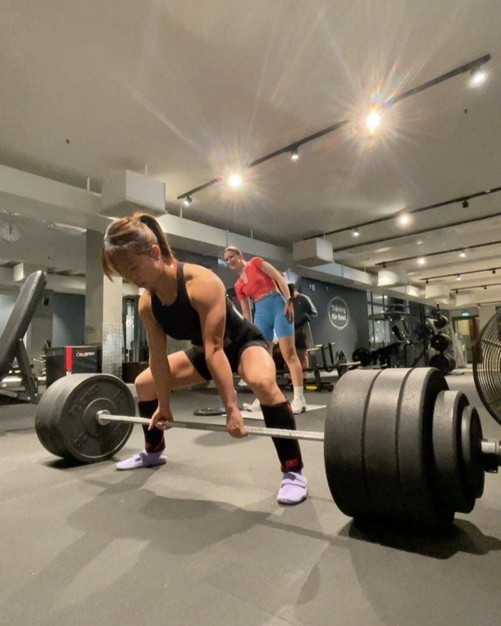 Tsang in training in Stockholm, Sweden ahead of a competition in 2023. 
Photo: instagram.com/jaclyn.tsang