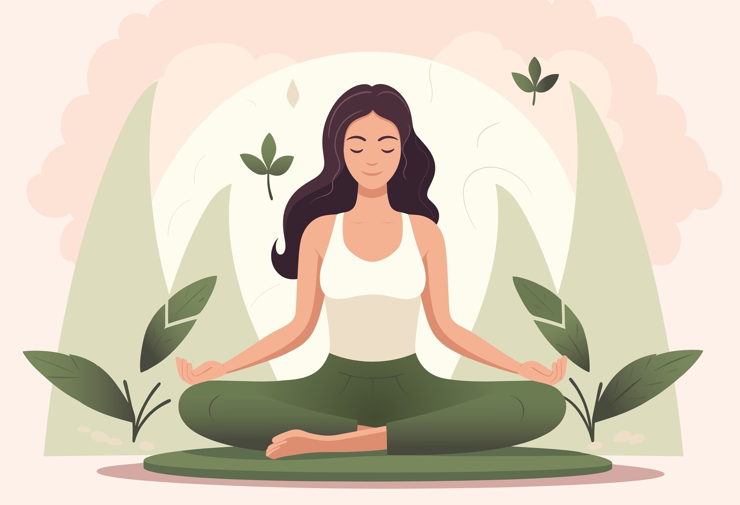 Yoga and deep breathing can help relieve cramps and other discomfort associated with the menstrual cycle. Photo: Shutterstock