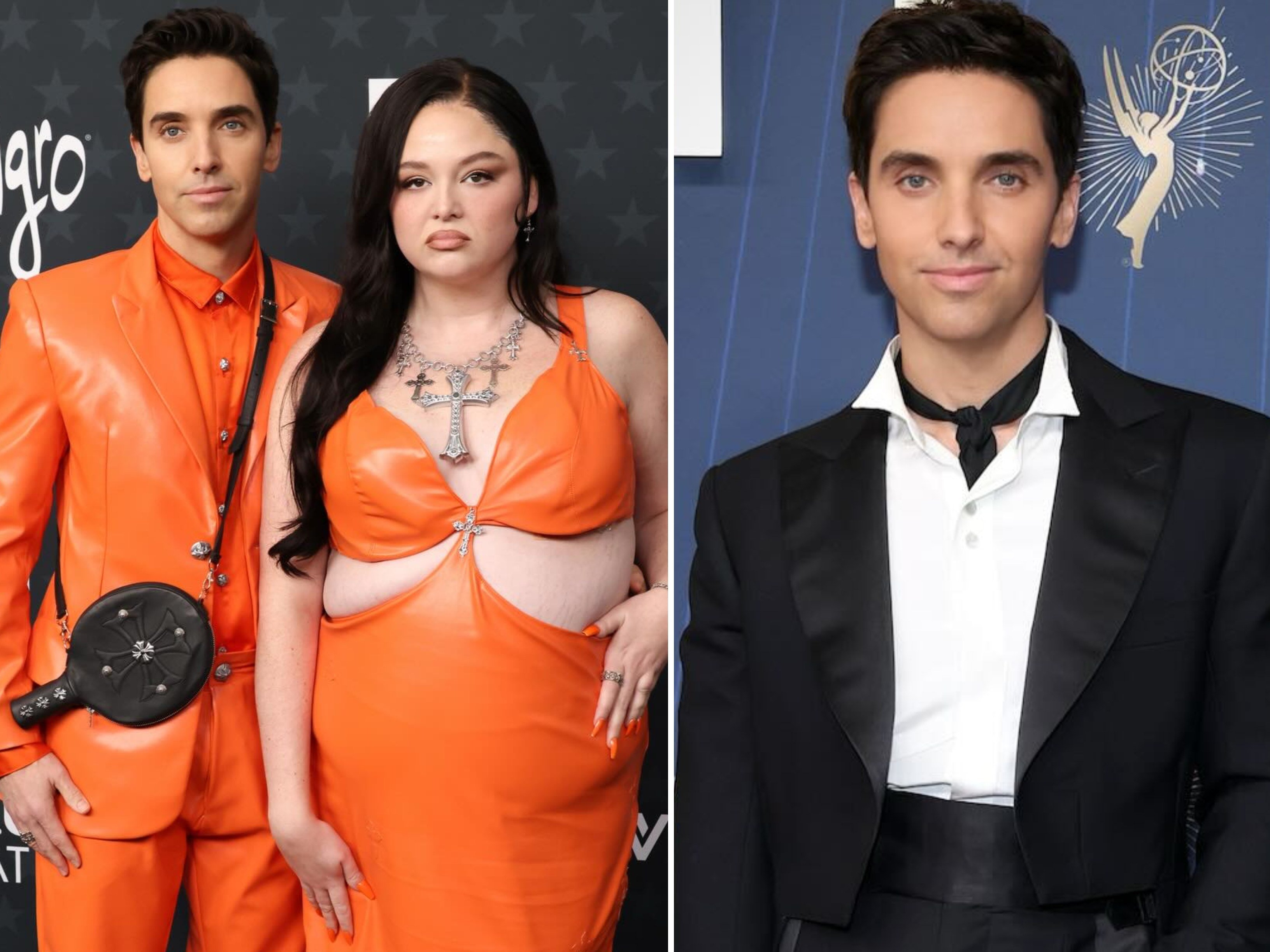 Paul W. Downs and Megan Stalter co-star on comedy series Hacks and walked the Critics’ Choice Awards red carpet in matching outfits. Photo: @paulwdowns/Instagram