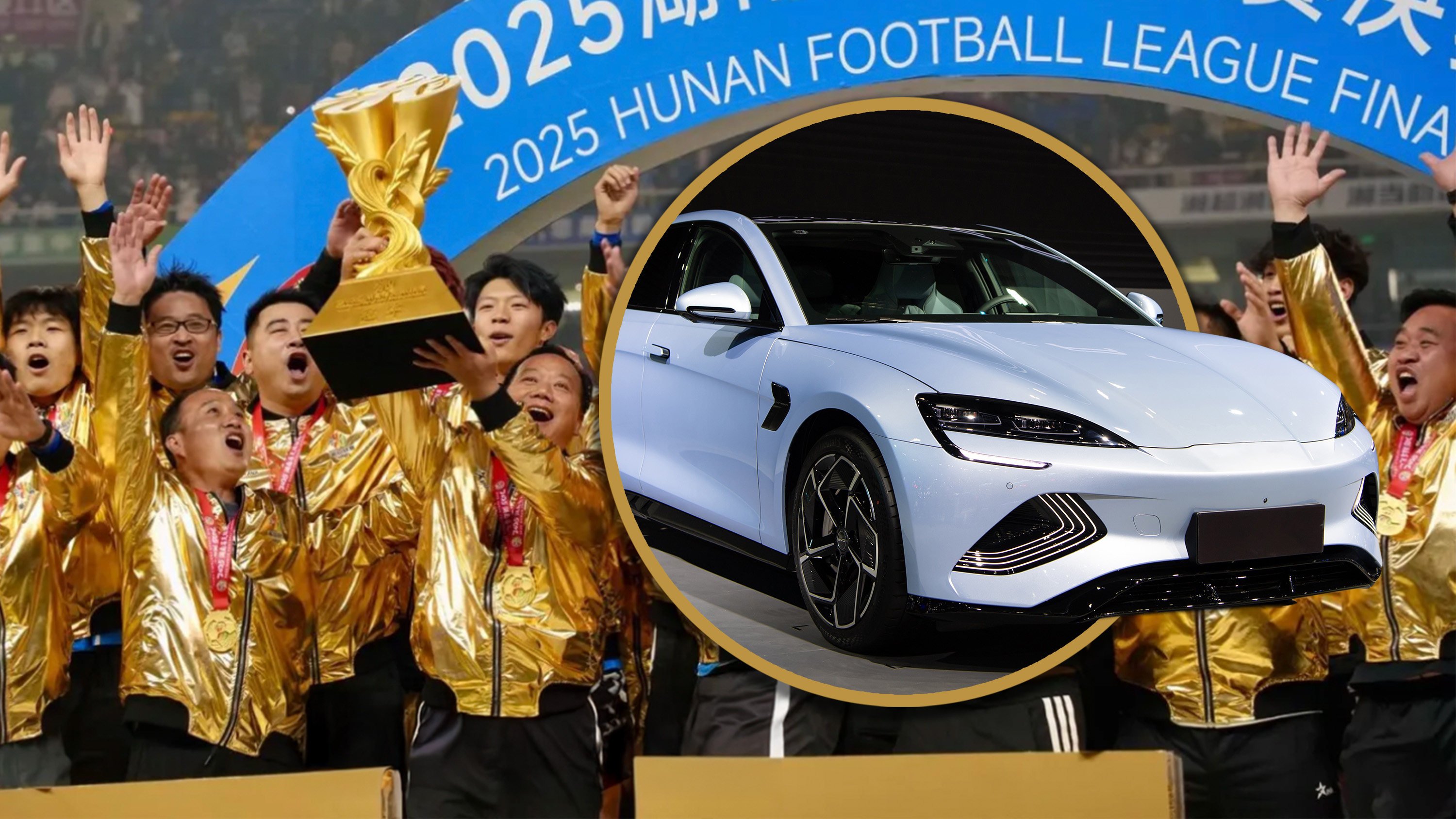 An entrepreneur in China, promised each player in a local football team a car if they won a key tournament then reneged on her pledge when they did. Photo: SCMP composite/Shutterstock/RedNote