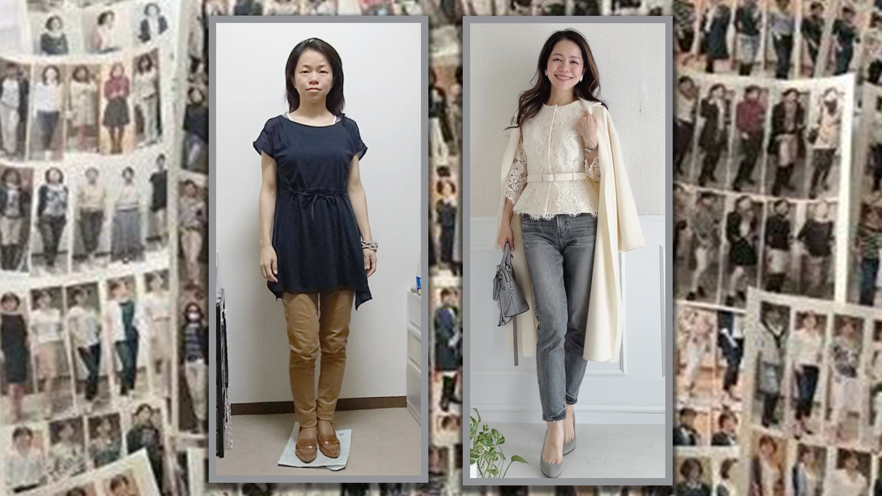 A 50-year-old Japanese woman who was mocked for her looks as a child has spent 13 years mastering the art of make-up. Photo: SCMP composite/IG@kozue_sewing