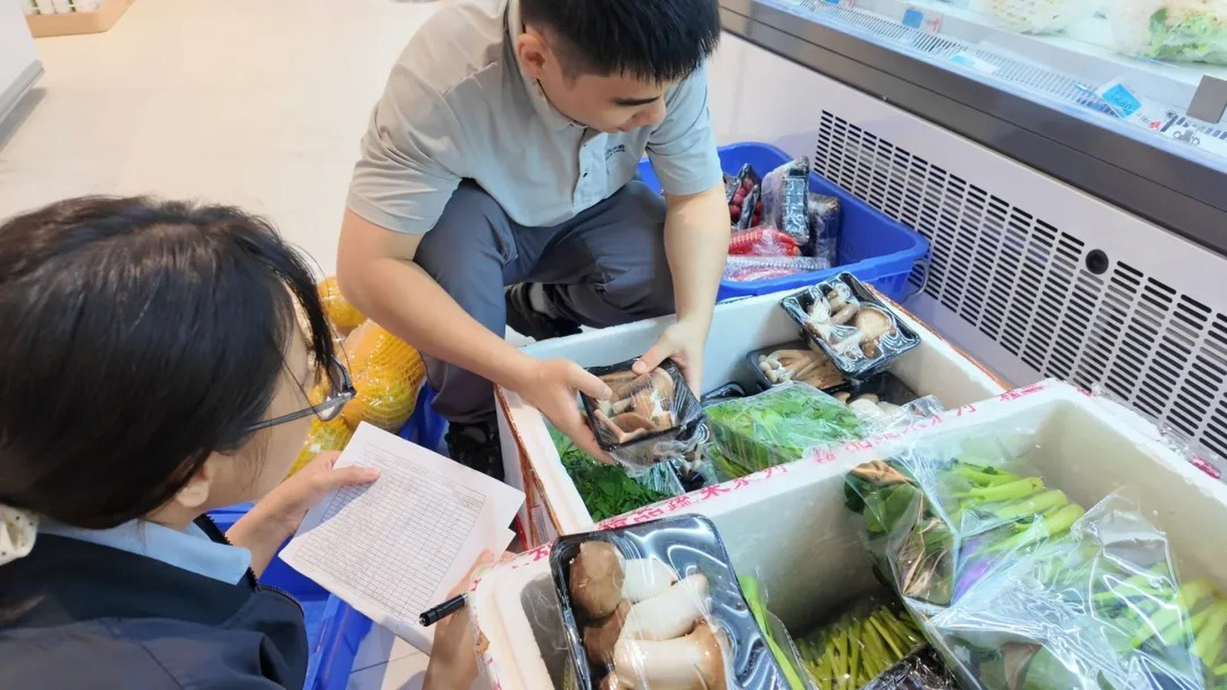 More than three dozen varieties of fresh vegetables are now available for sale in Sansha, China’s southernmost city, following the launch of a fresh food supply chain. Photo: Handout