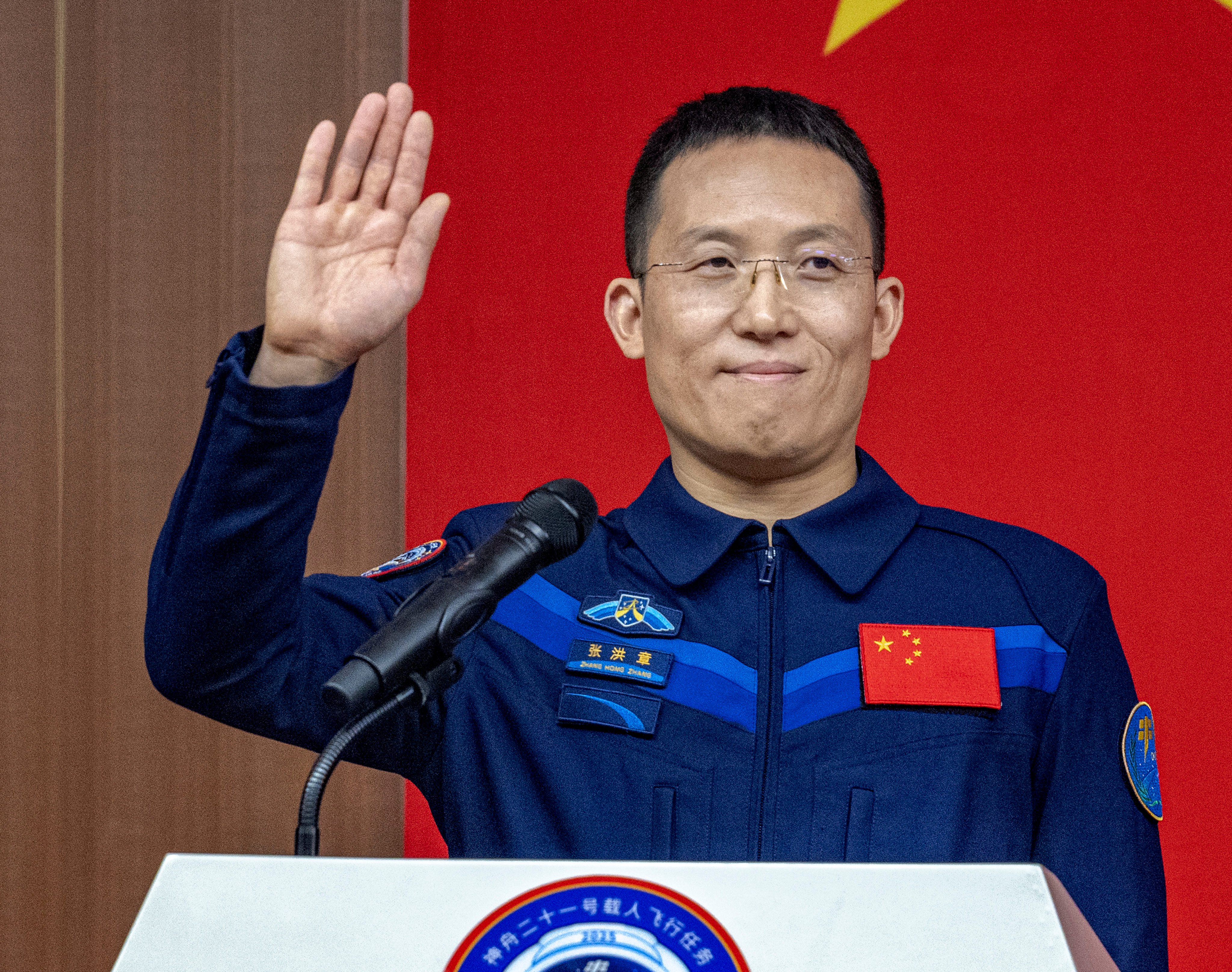 Chinese astronaut Zhang Hongzhang is a battery specialist. Photo: Getty Images