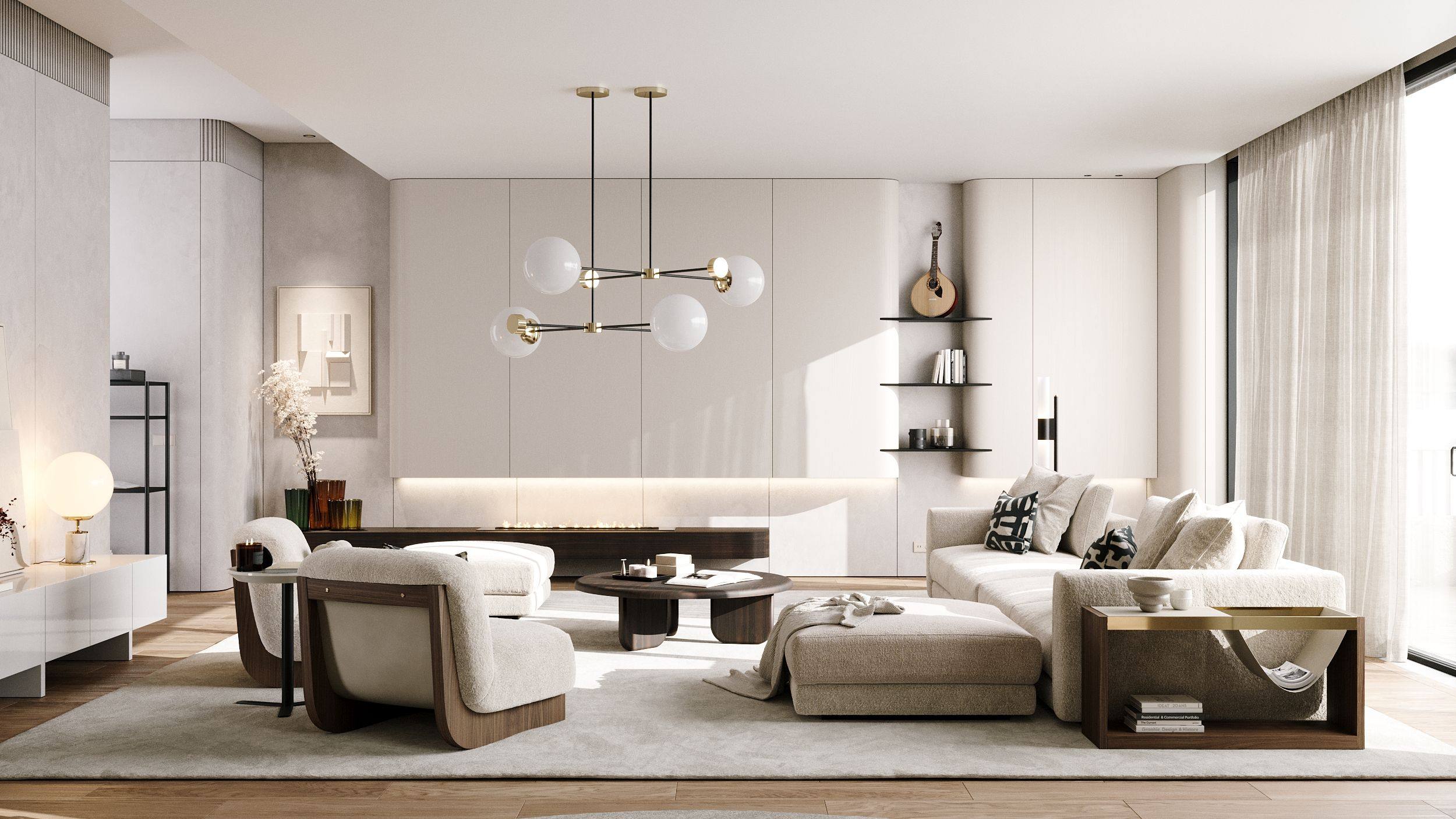 A room painted in Cloud Dancer (white), Pantone’s 2026 colour of the year. Photo: courtesy Pantone