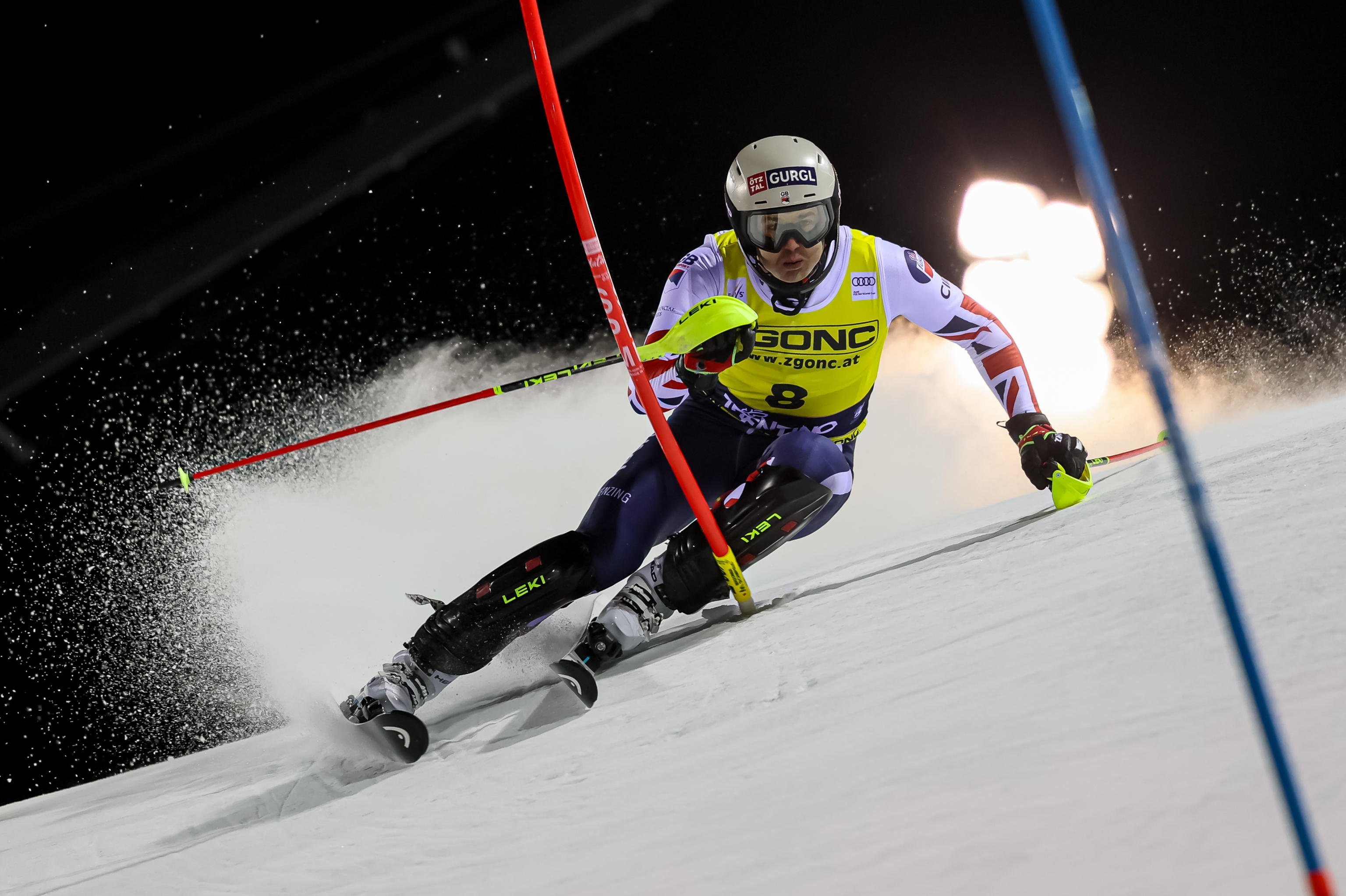 Dave Ryding is a potential medal contender at the upcoming Milan Cortina Winter Olympics. Photo: EPA