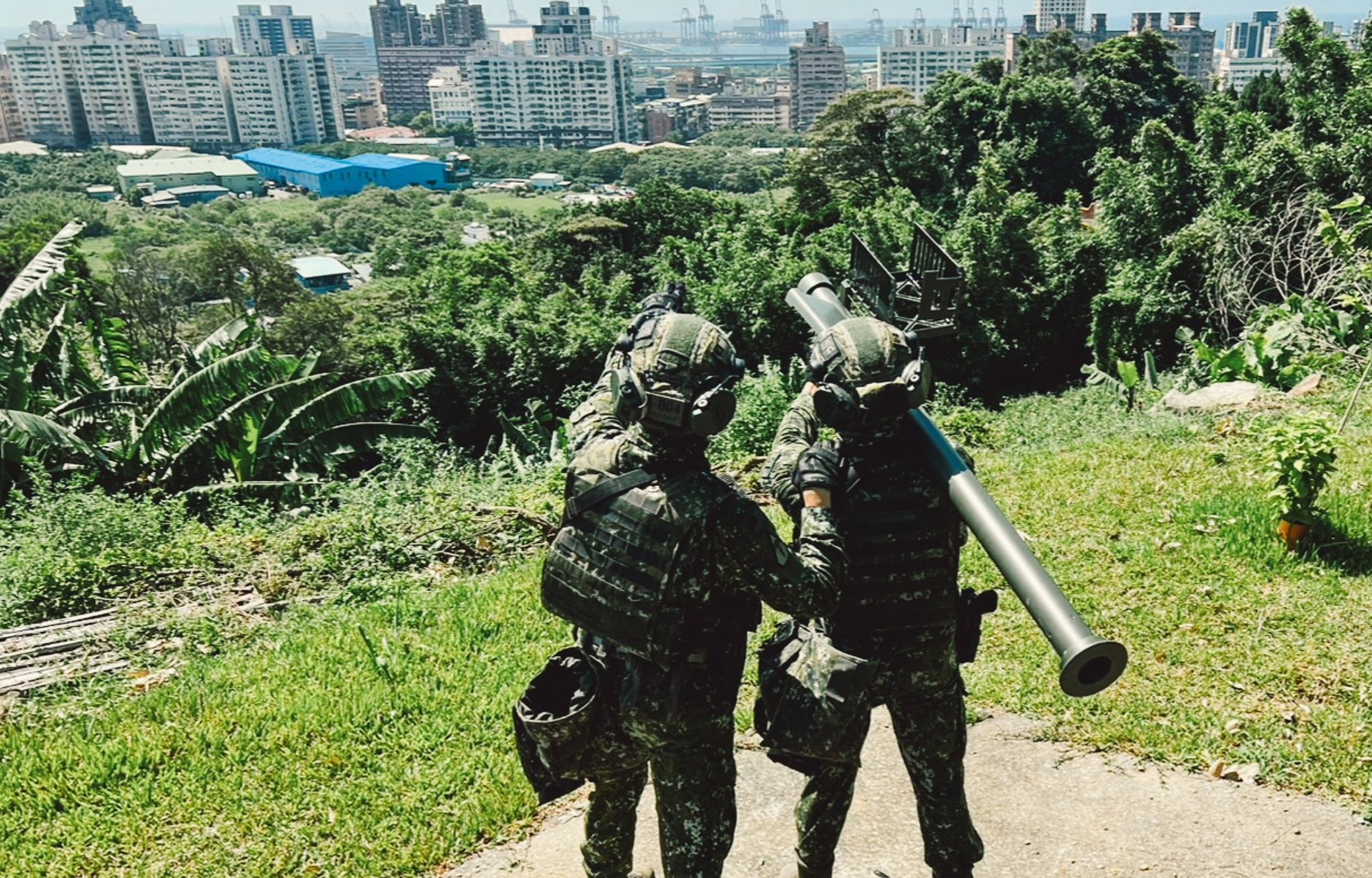 Special forces soldiers train with a Stinger portable air defence missile in New Taipei City in July. Photo: Handout