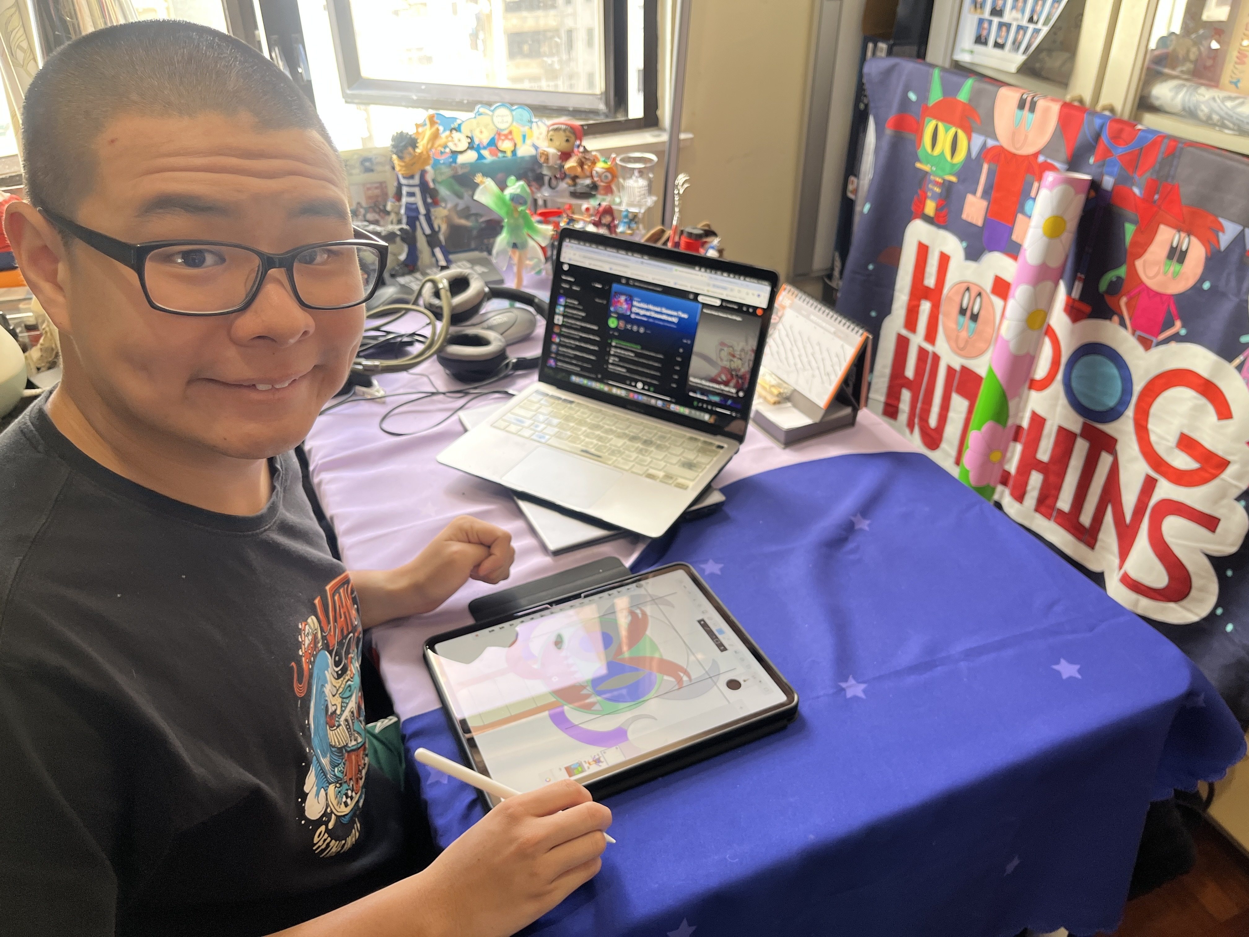 Justin Tan is the author and illustrator of “The Misunderstood Monster: A Hotdog Hutchins Adventure”. Photo: Handout