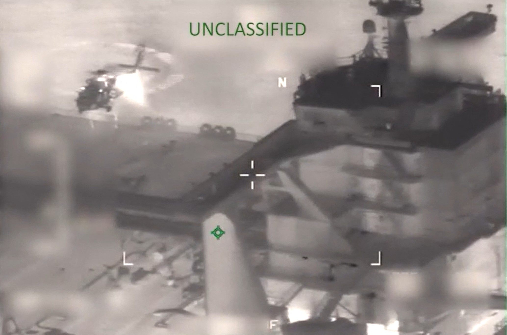 Video released by US Southern Command shows the seizure of the tanker Olina in the Caribbean Sea. Photo: US Southern Command