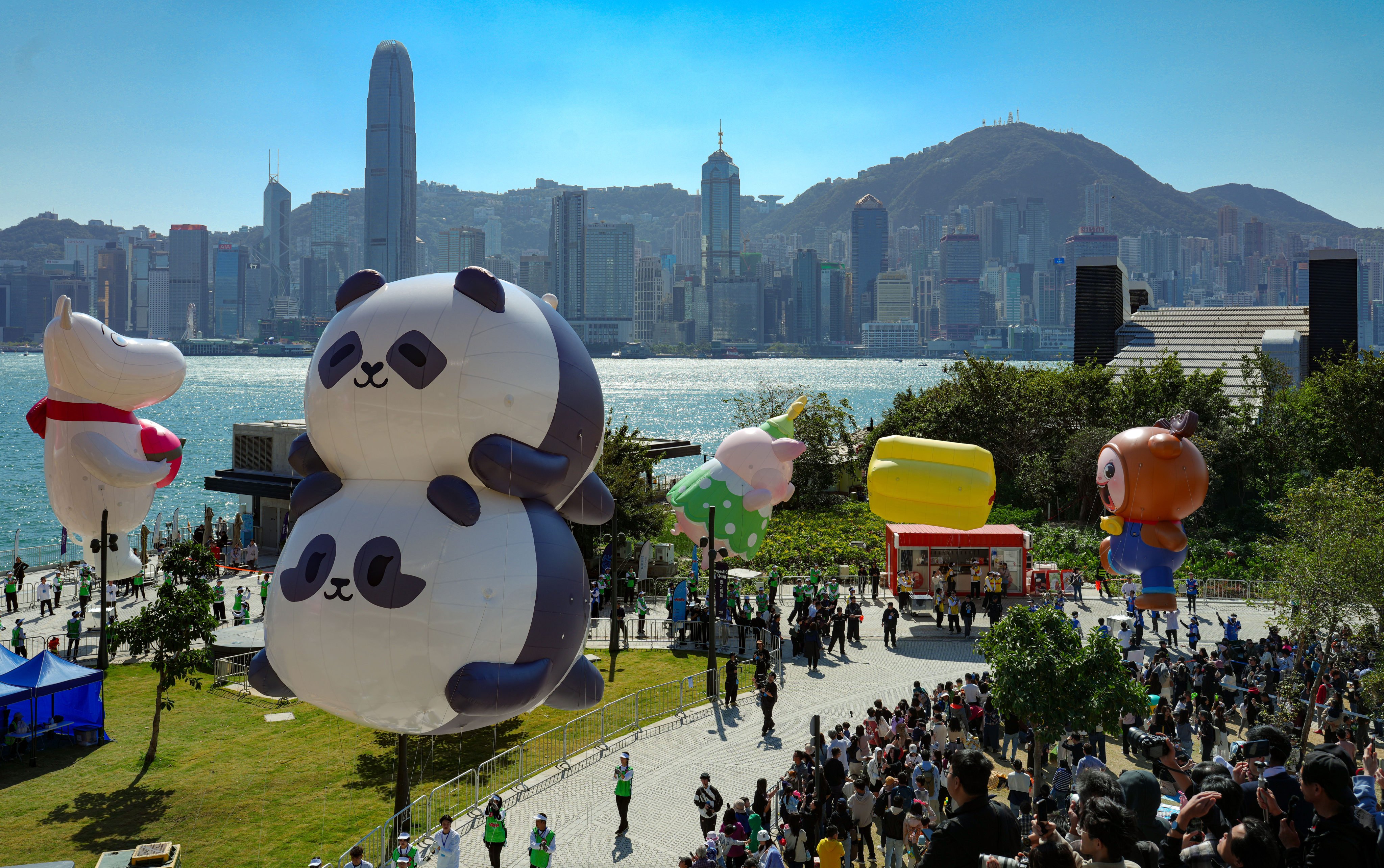The parade was held at the West Kowloon Cultural District. Photo: Sam Tsang.