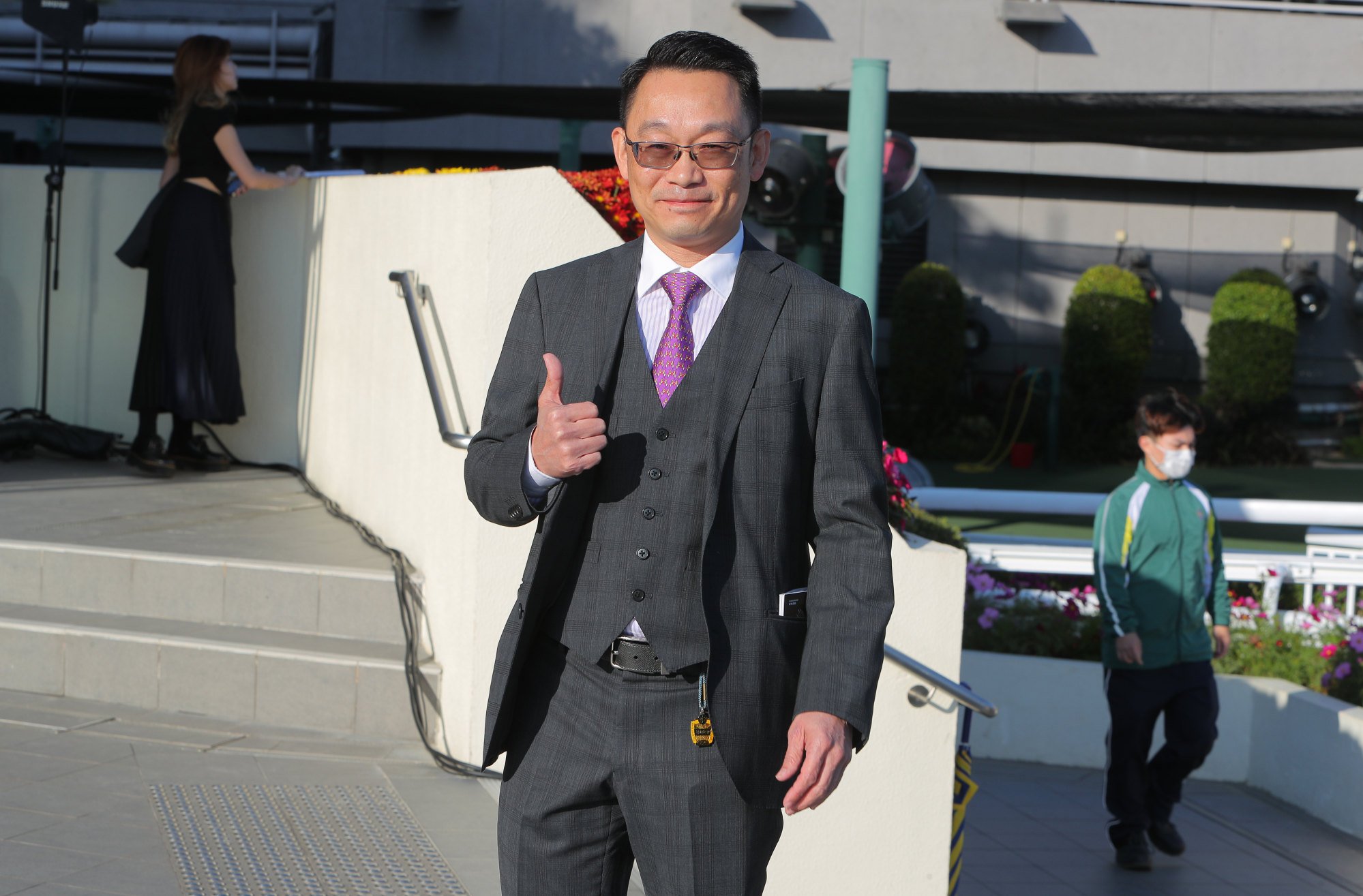 Trainer Jimmy Ting is all smiles after Little Paradise’s triumph. Trainer Jimmy Ting is all smiles after Little Paradise’s triumph.