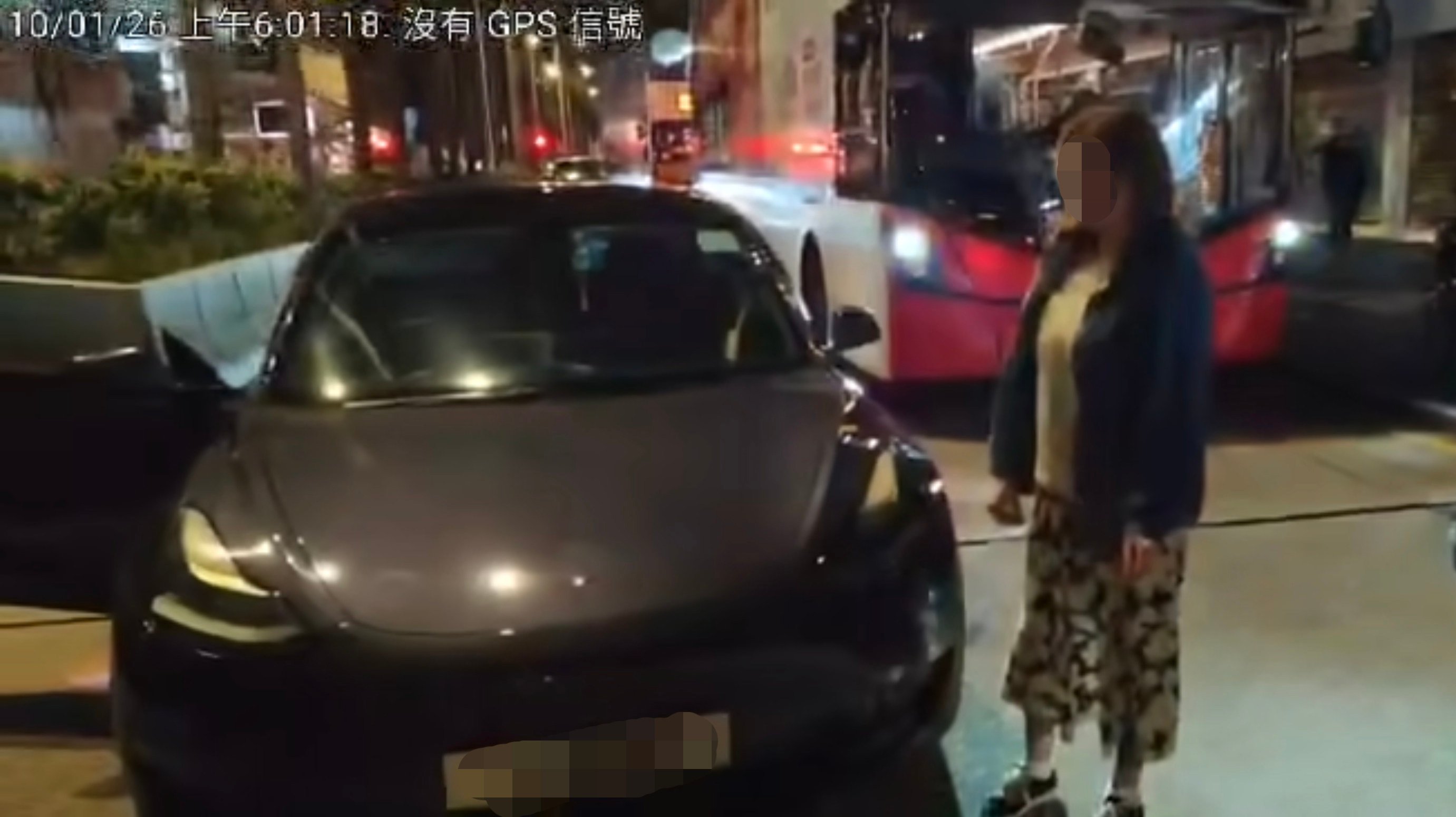 The incident occurred on Nathan Road at about 6am on Saturday. Photo: Facebook/Hunter Ho