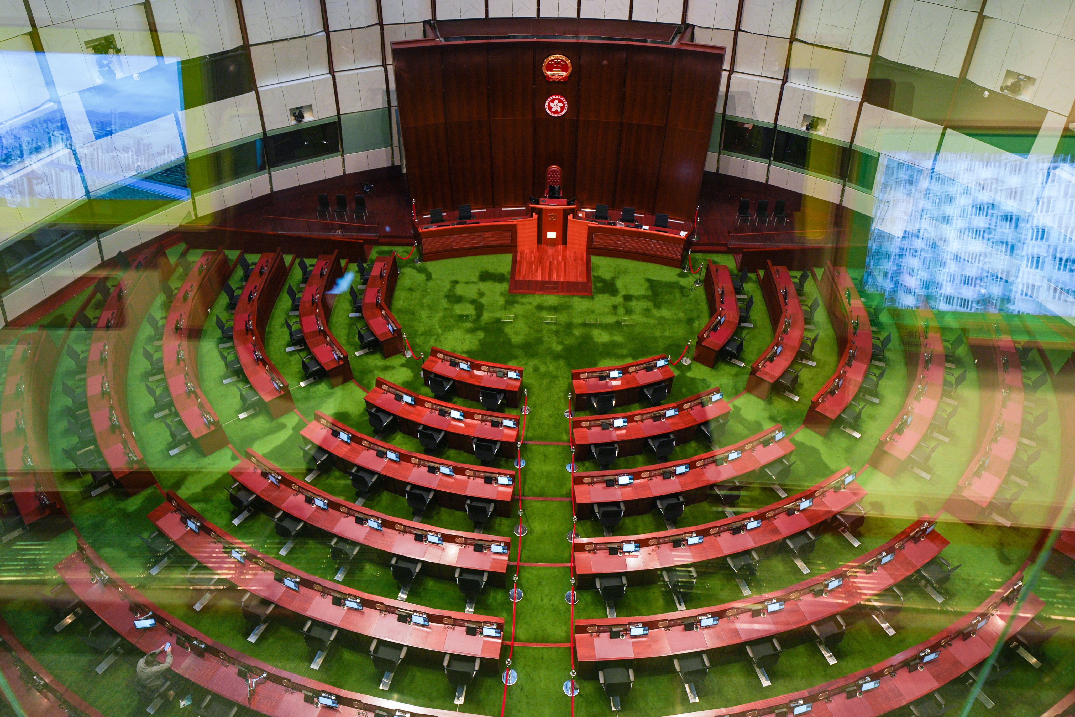 A view of the Legislative Council’s chamber in Admiralty. Photo: Eugene Lee