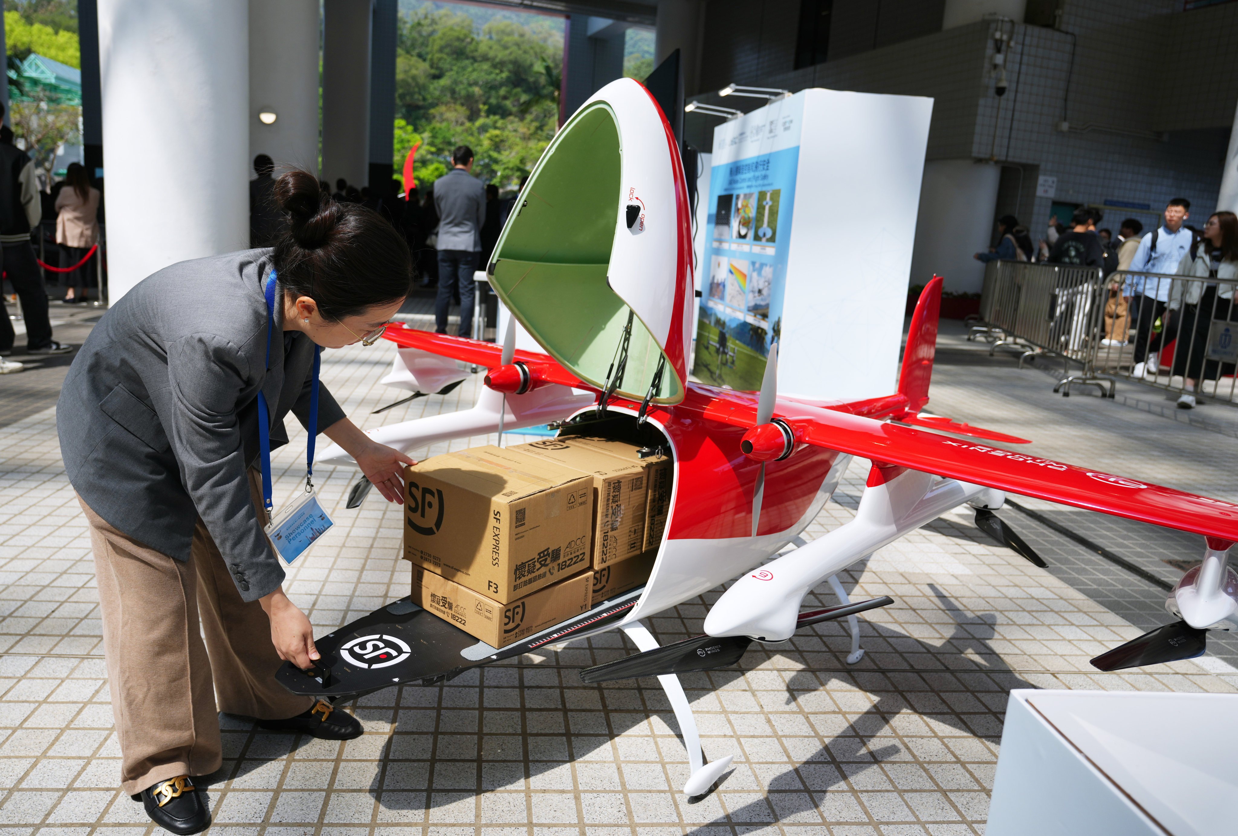 Hong Kong leader John Lee at the launch of a regulatory sandbox for the low-altitude economy at The Hong Kong University of Science and Technology last year. Photo: Sam Tsang