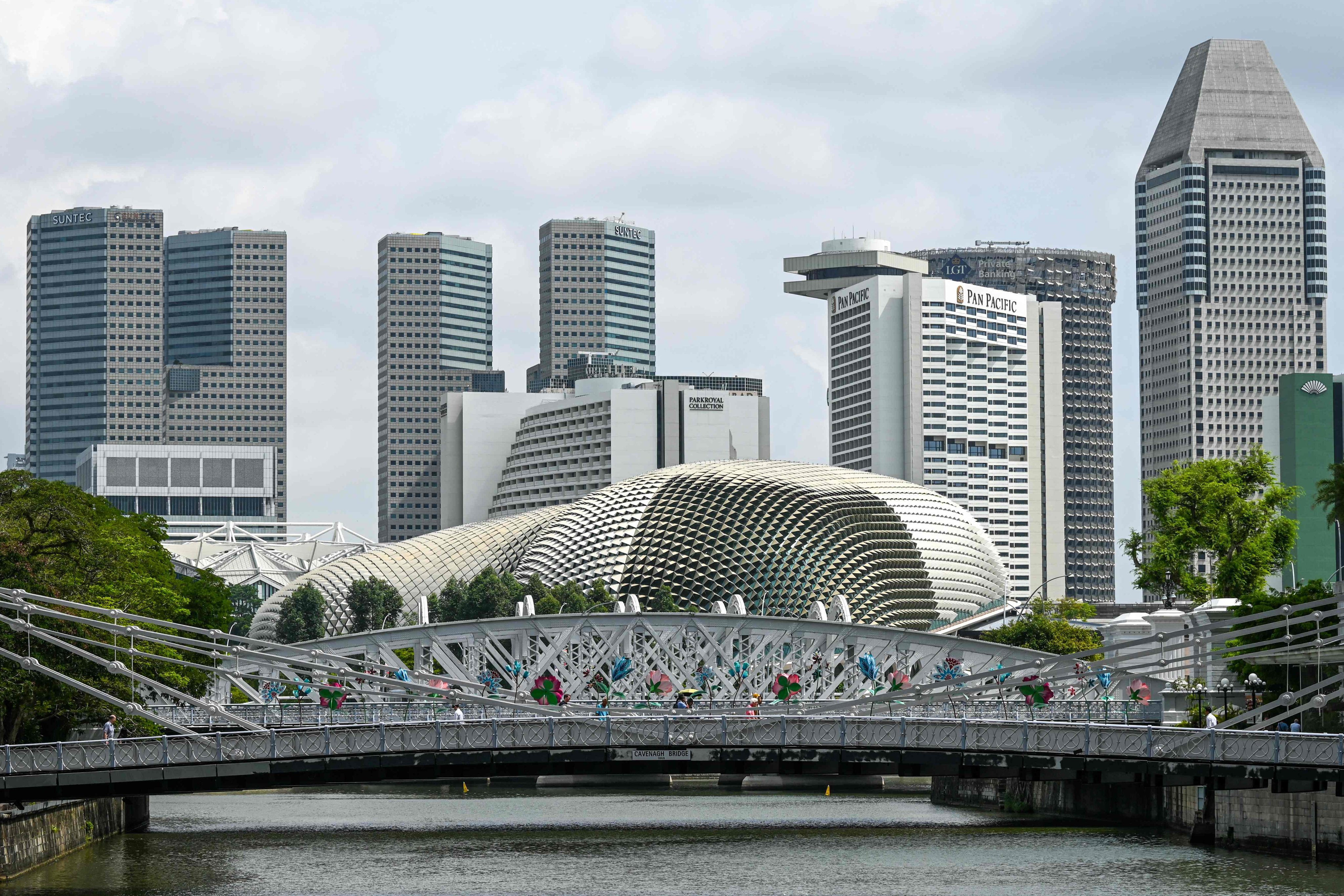 Singapore’s skyline. A domestic helper was jailed for abusing a 90-year-old dementia patient in the city state. Photo: AFP