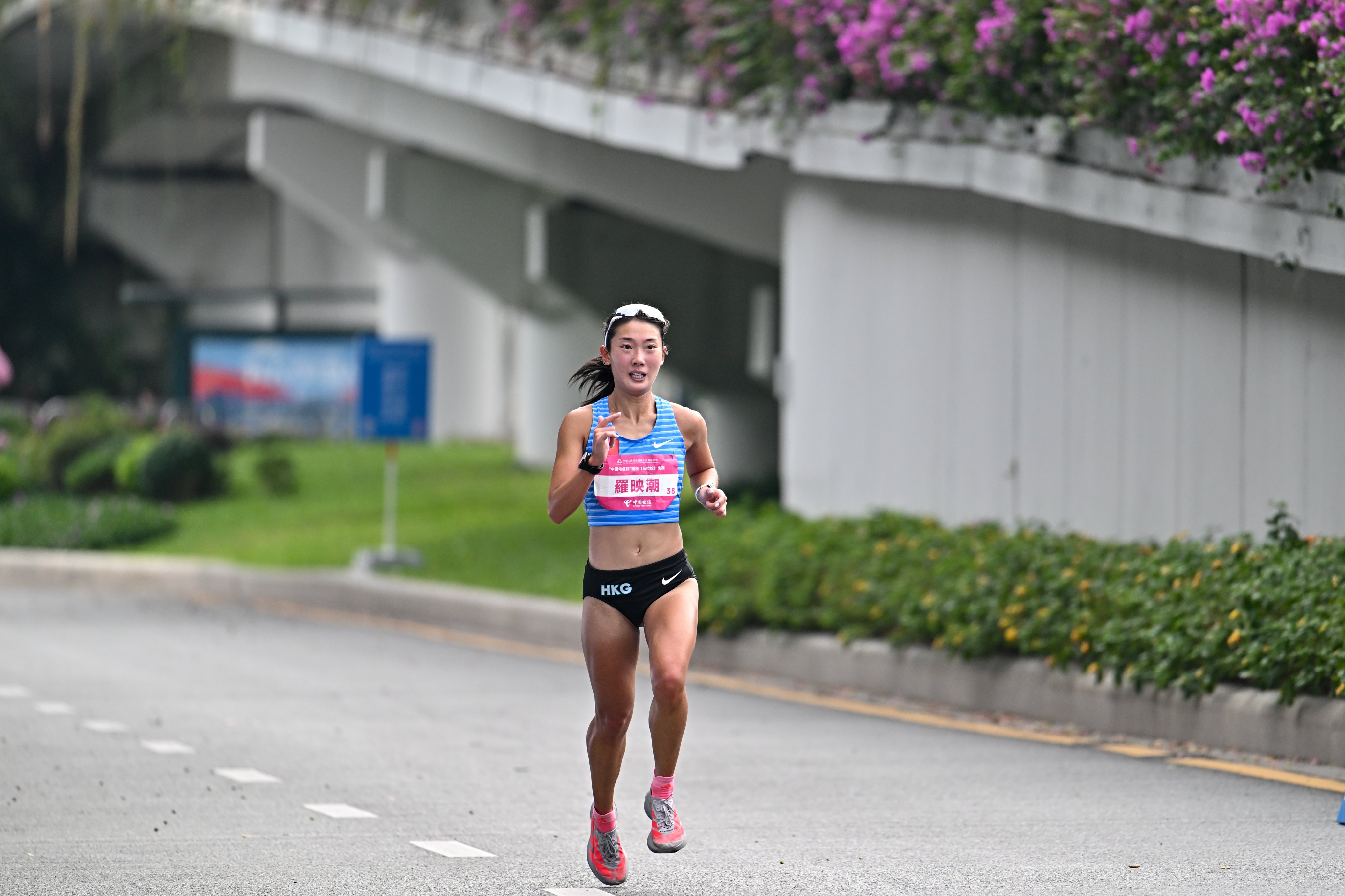 Hong Kong’s Virginia Lo improved her best marathon time to 2:39:23 at the National Games in November. Photo: China News Service