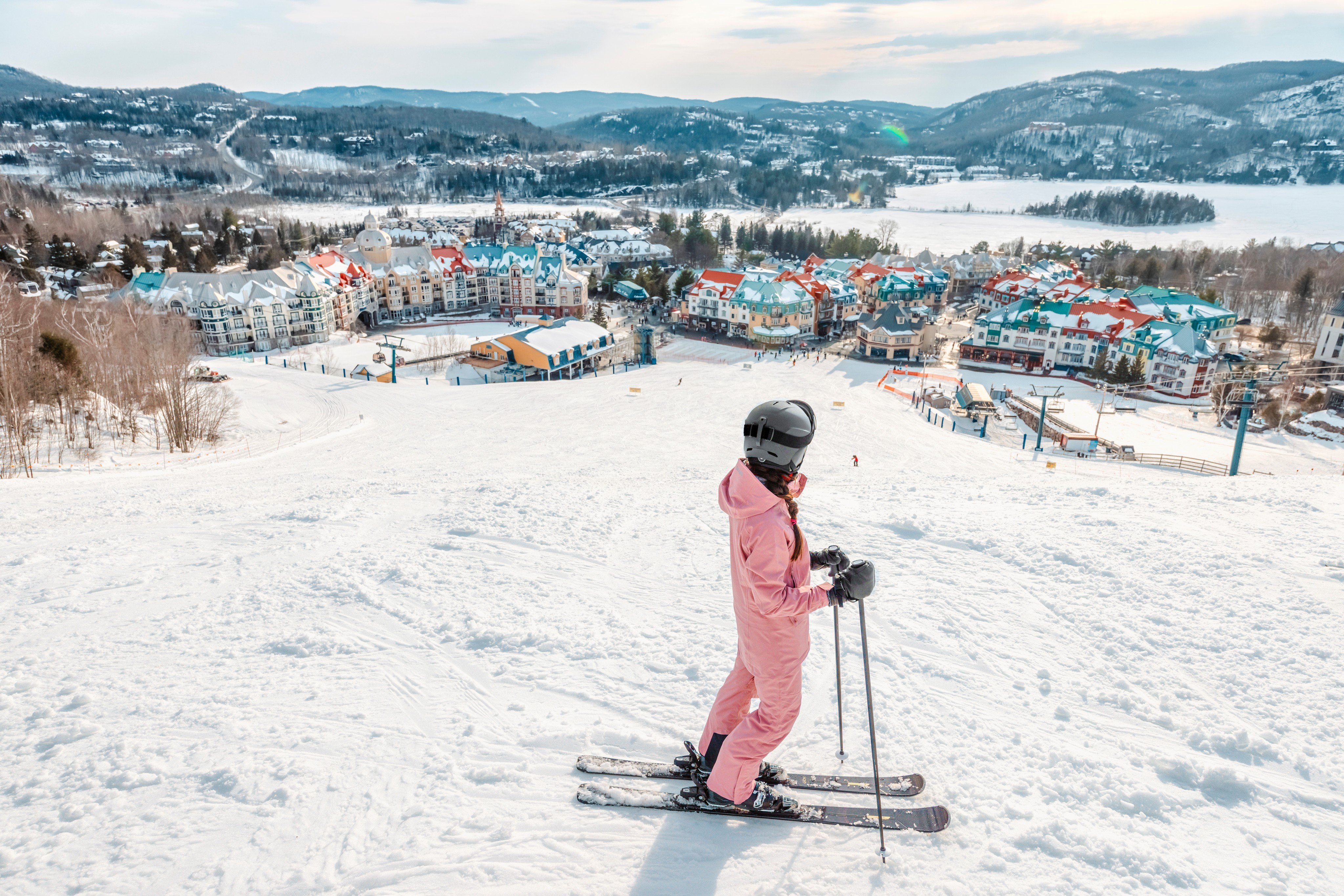 Mont-Tremblant, in Quebec, Canada, is a less-visited destination for winter sports, but offers world-class skiing. Photo: Shutterstock