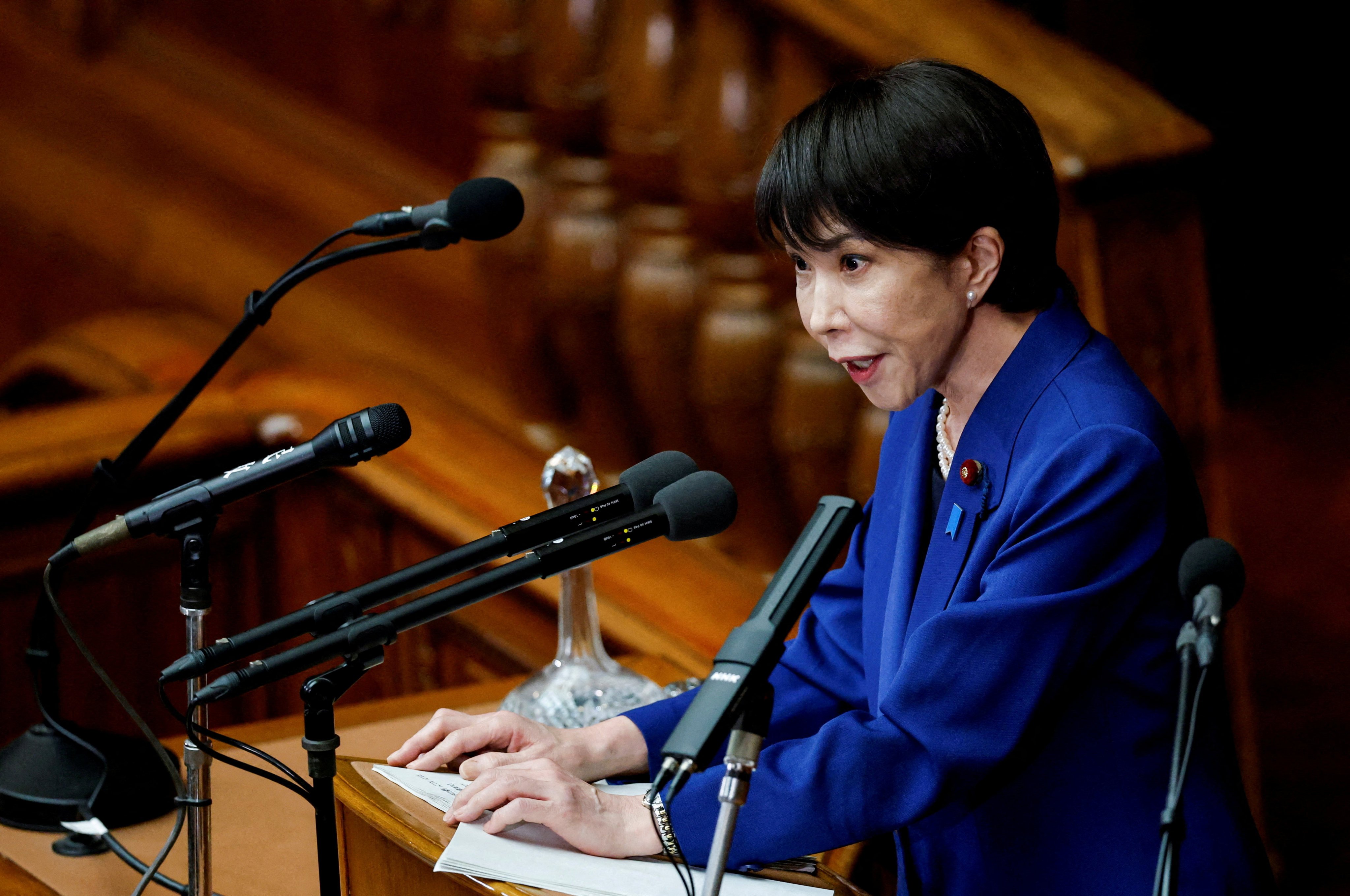 Media reports have suggested Japanese Prime Minister Sanae Takaichi may call a snap general election to capitalise on her high approval ratings. Photo: Reuters
