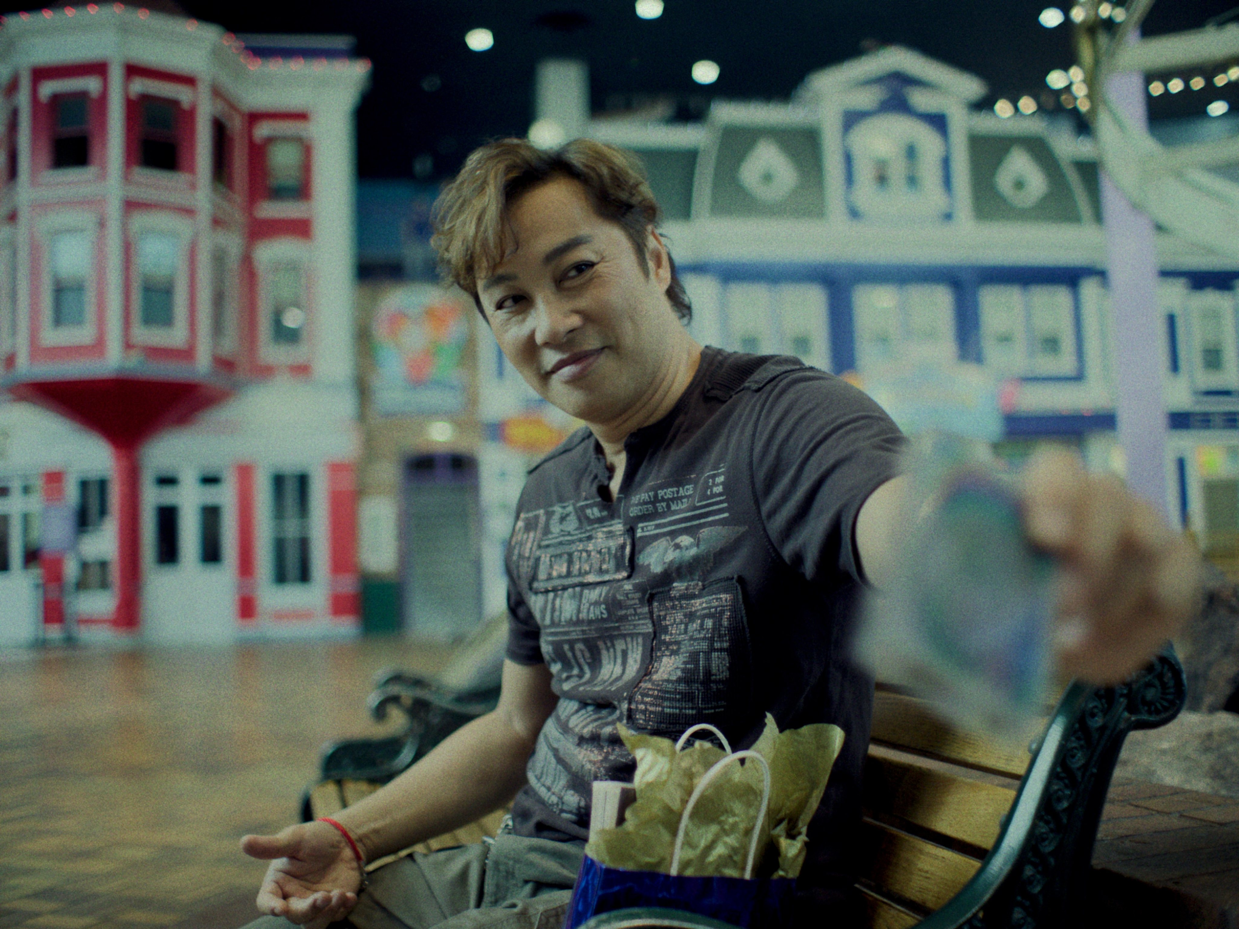 Patrick Tam in a still from Finch & Midland (category IIB; Cantonese, English), directed by Timothy Yeung. Anthony Wong and Harriet Yeung co-star.