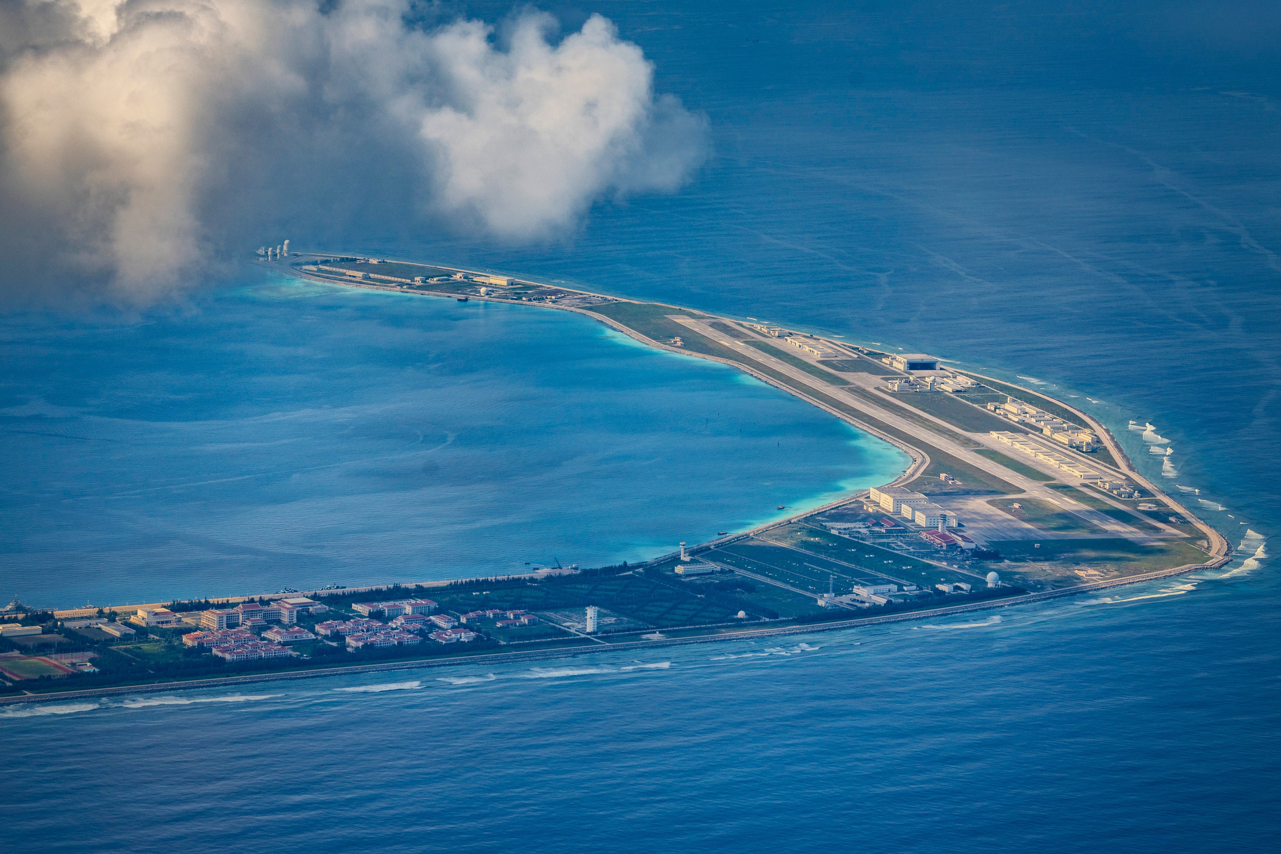 China has built military and civilian infrastructure on the disputed islands. Photo: Getty Images