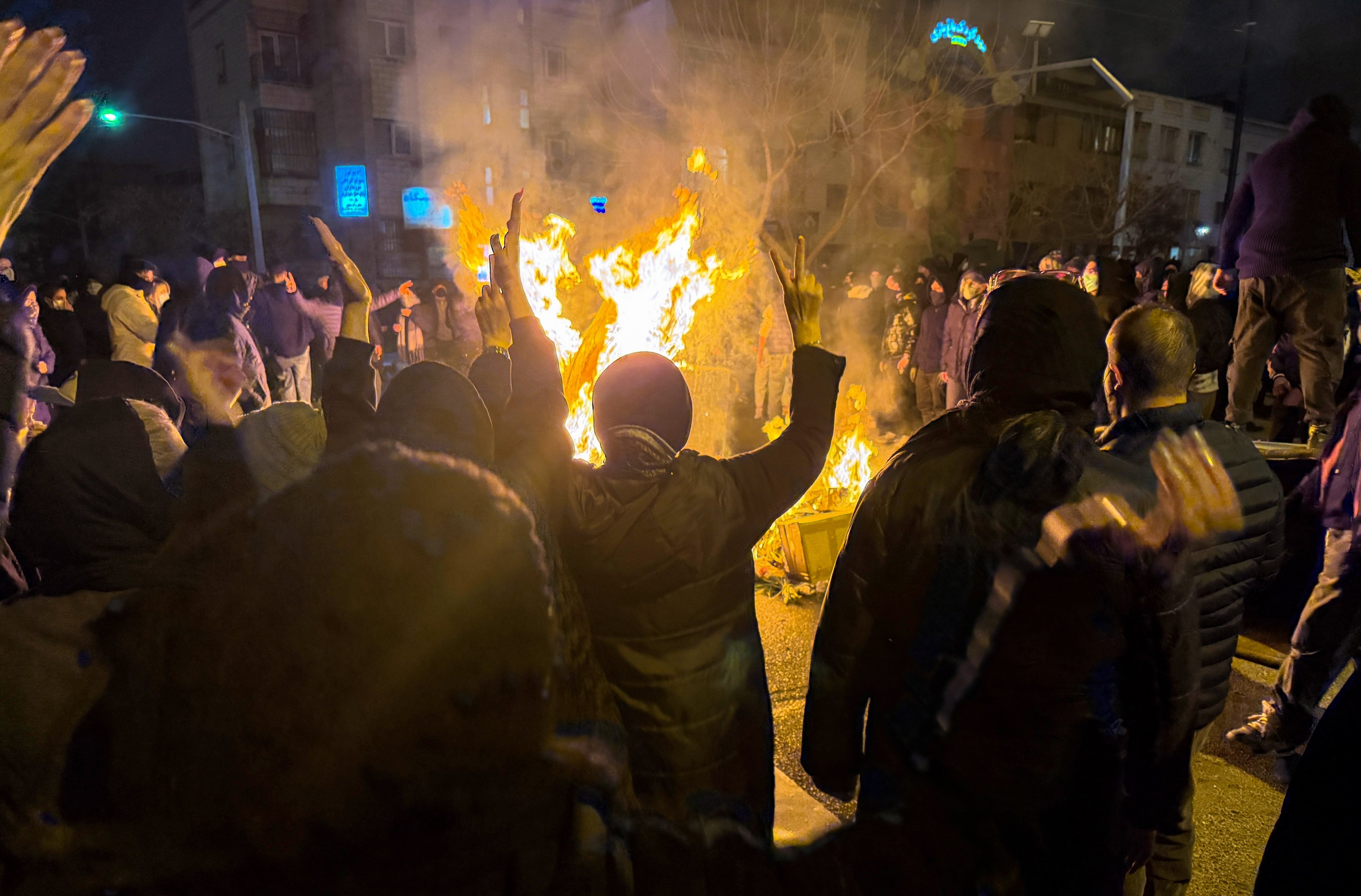 The wave of protests in Iran may be the most significant since the 1979 Islamic revolution. Photo: AP