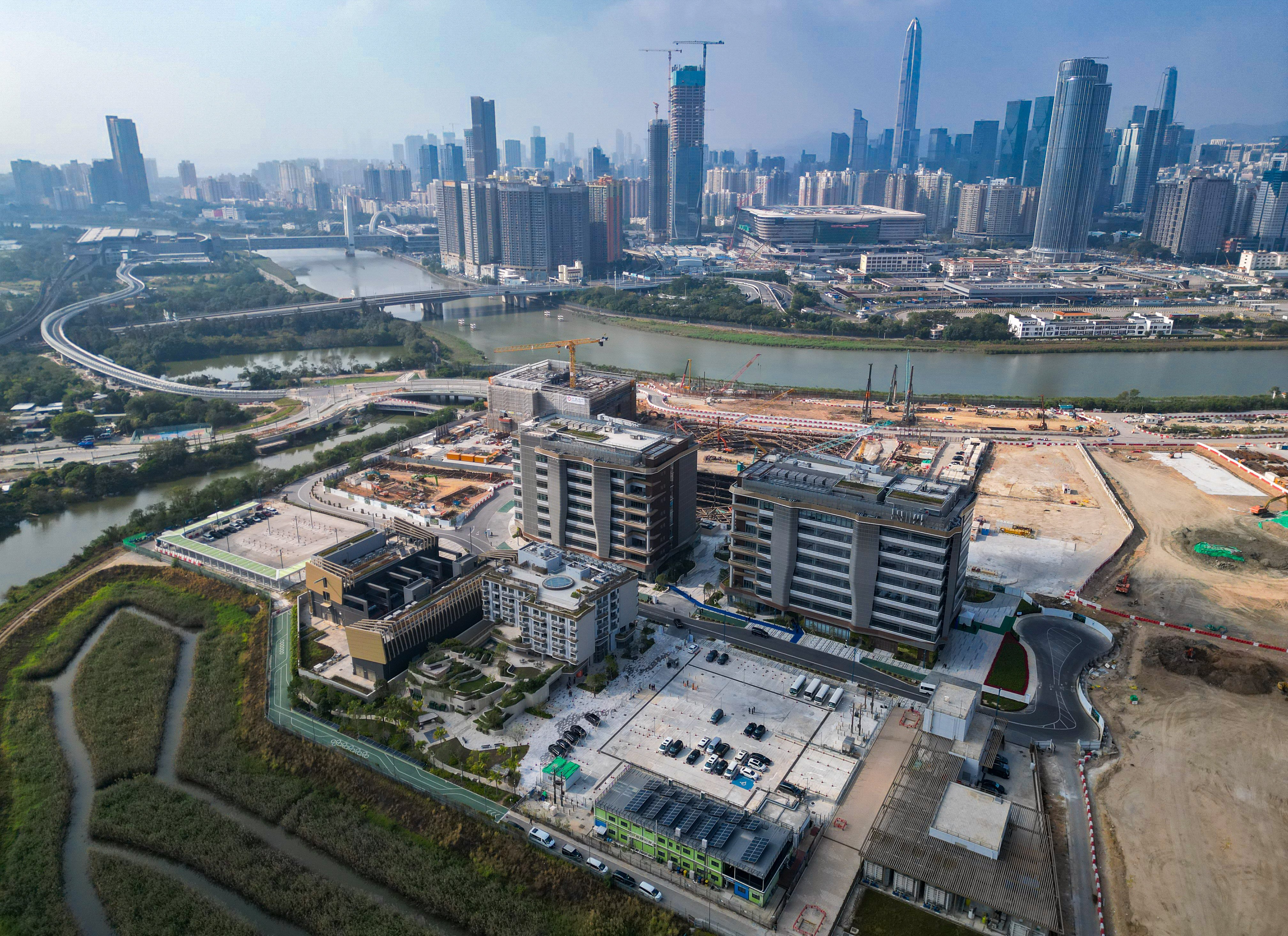 An aerial view of the Hong Kong-Shenzhen Innovation and Technology Park. Photo: Eugene Lee
