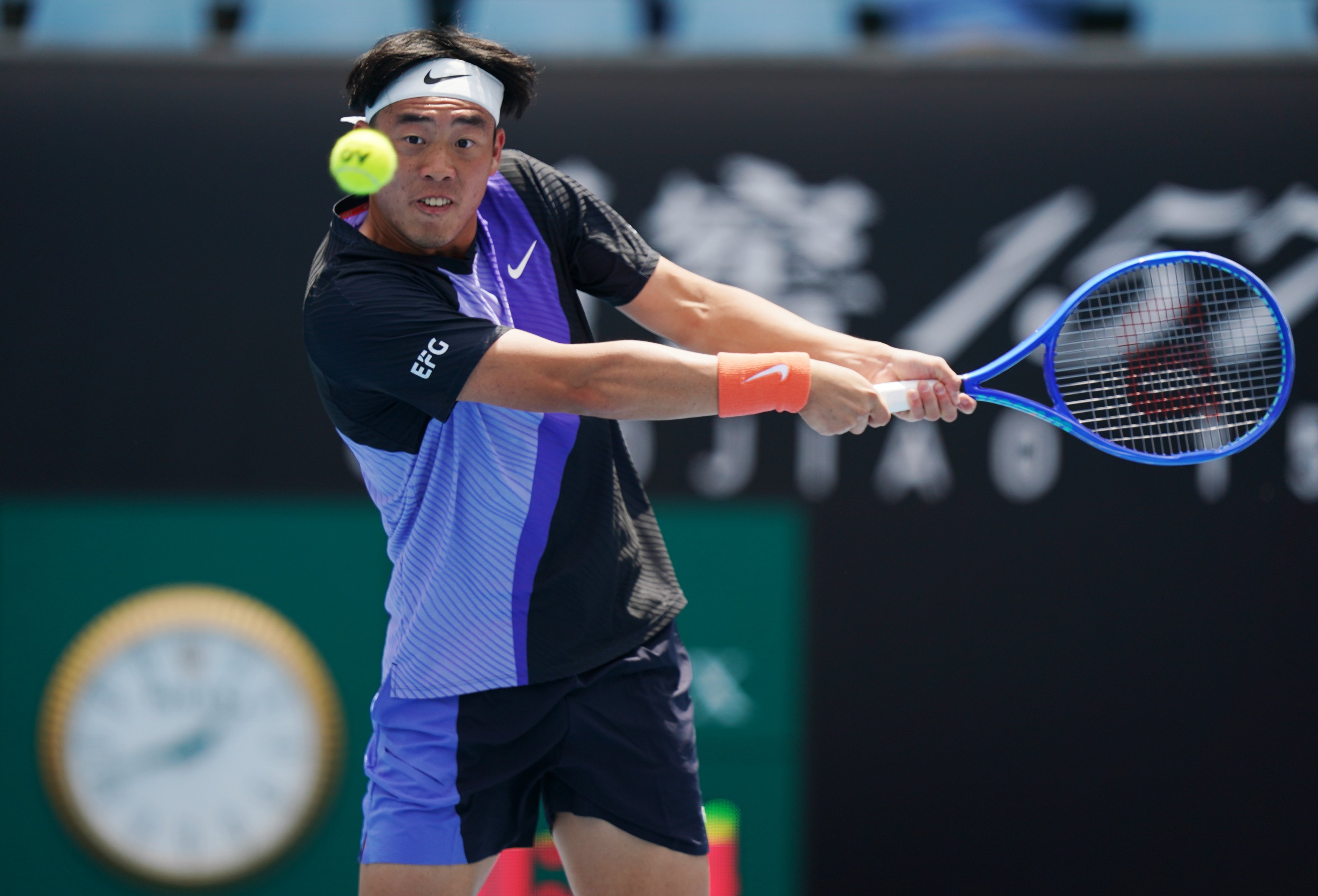 Coleman Wong lost in the third round of Australian Open qualifying. Photo: Xinhua